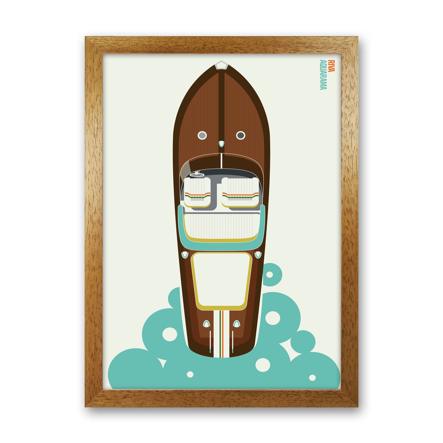 Icons Riva Art Print by Bo Lundberg Oak Grain