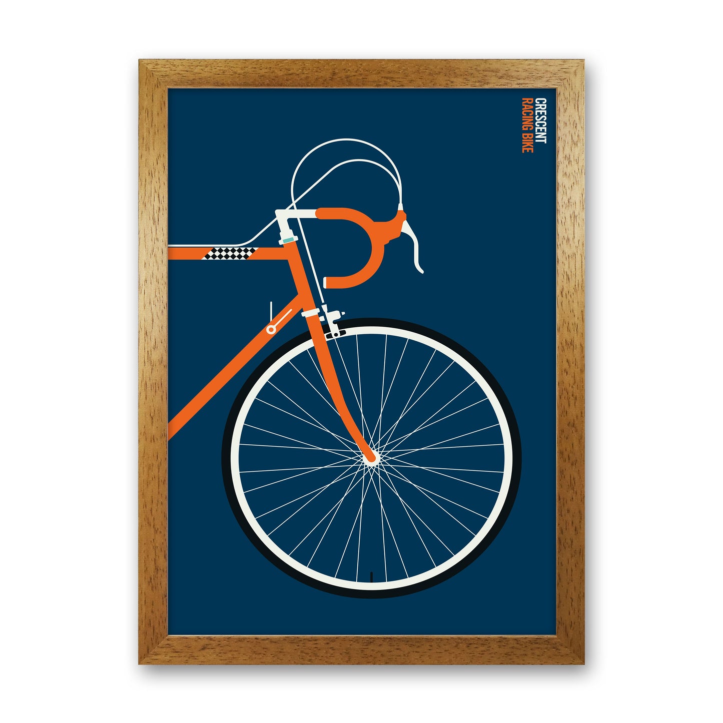 Icons Crescent Front Art Print by Bo Lundberg Oak Grain