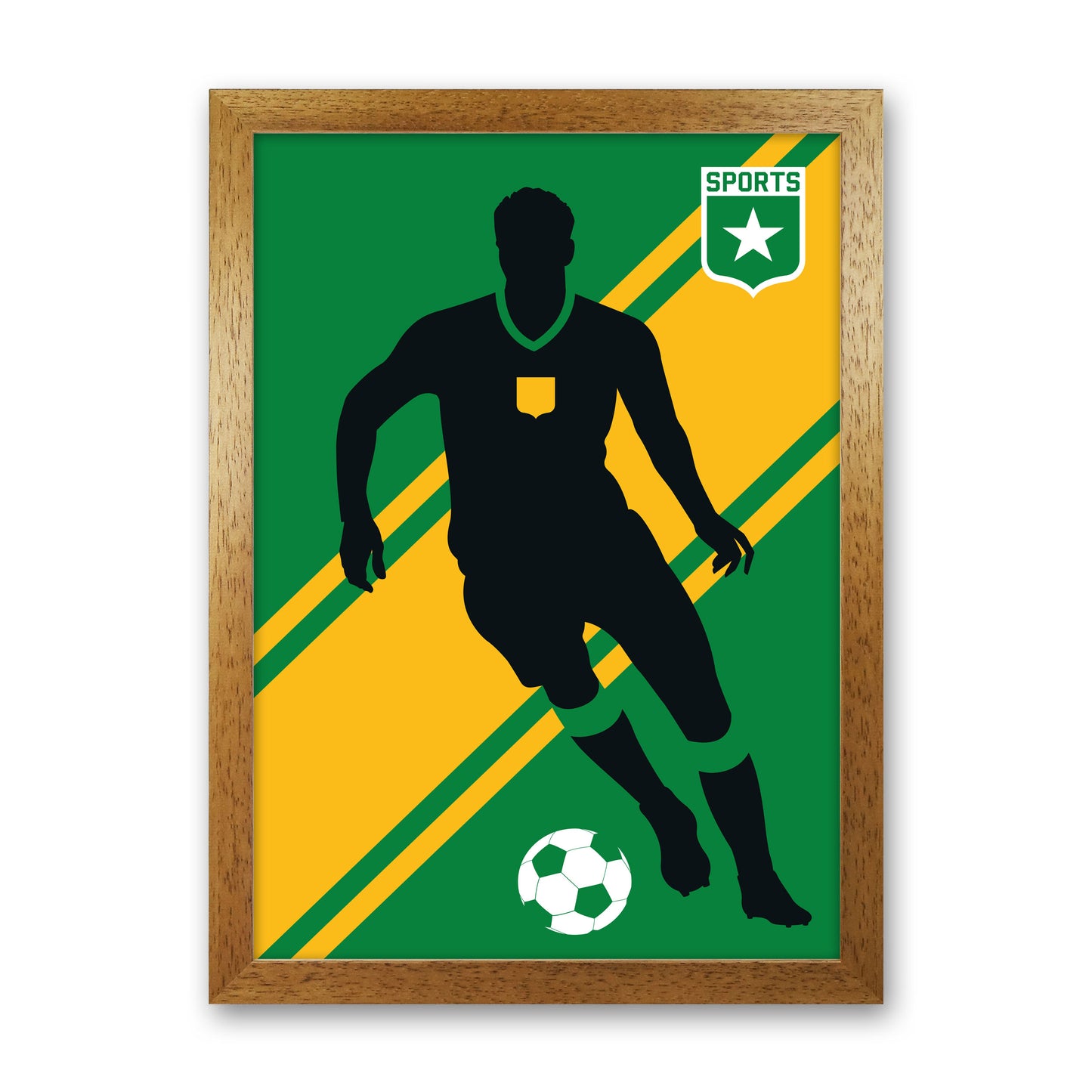 Football Art Print by Bo Lundberg Oak Grain