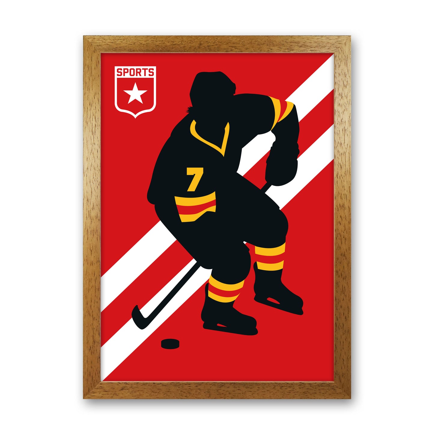 Icehockey Art Print by Bo Lundberg Oak Grain