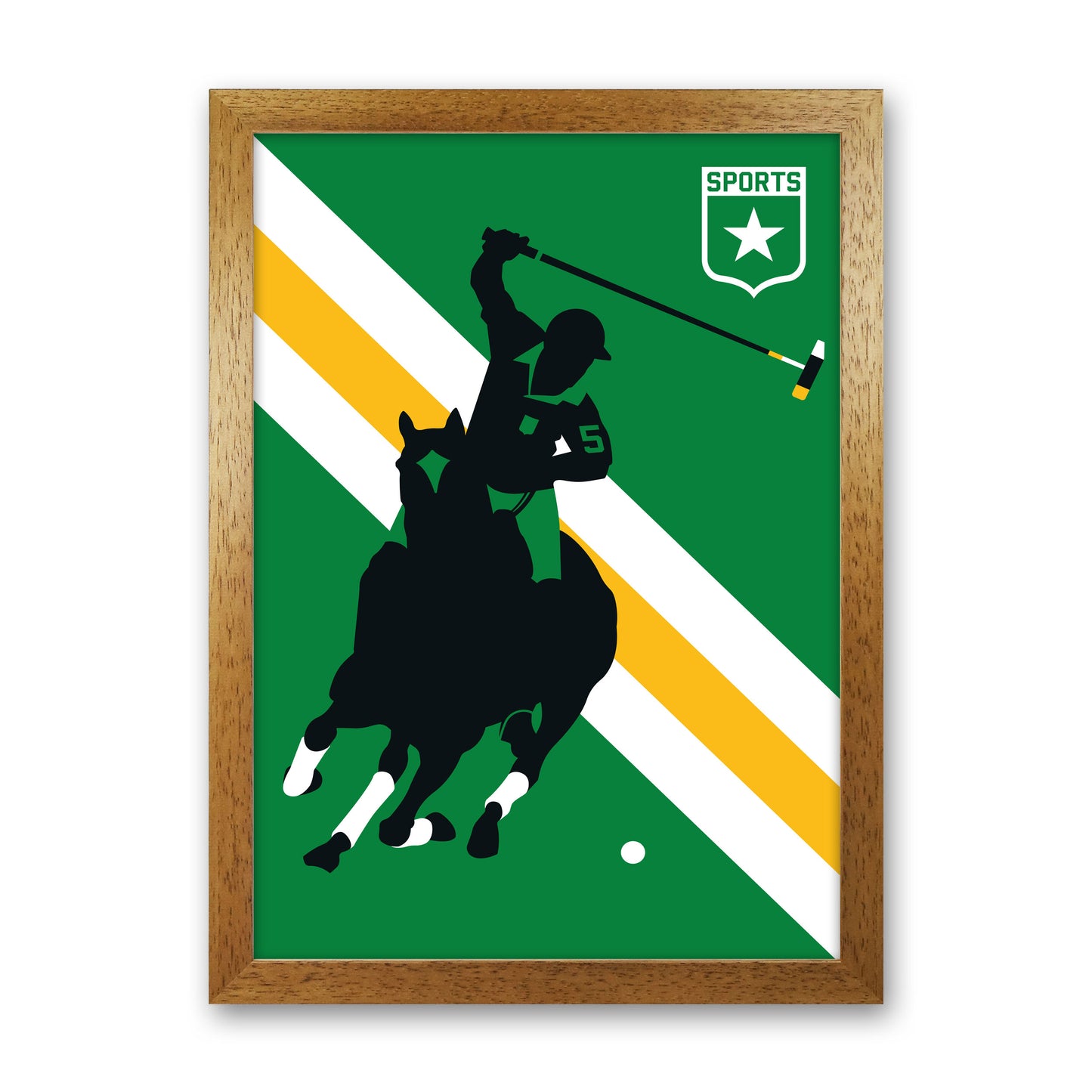 Polo Art Print by Bo Lundberg Oak Grain