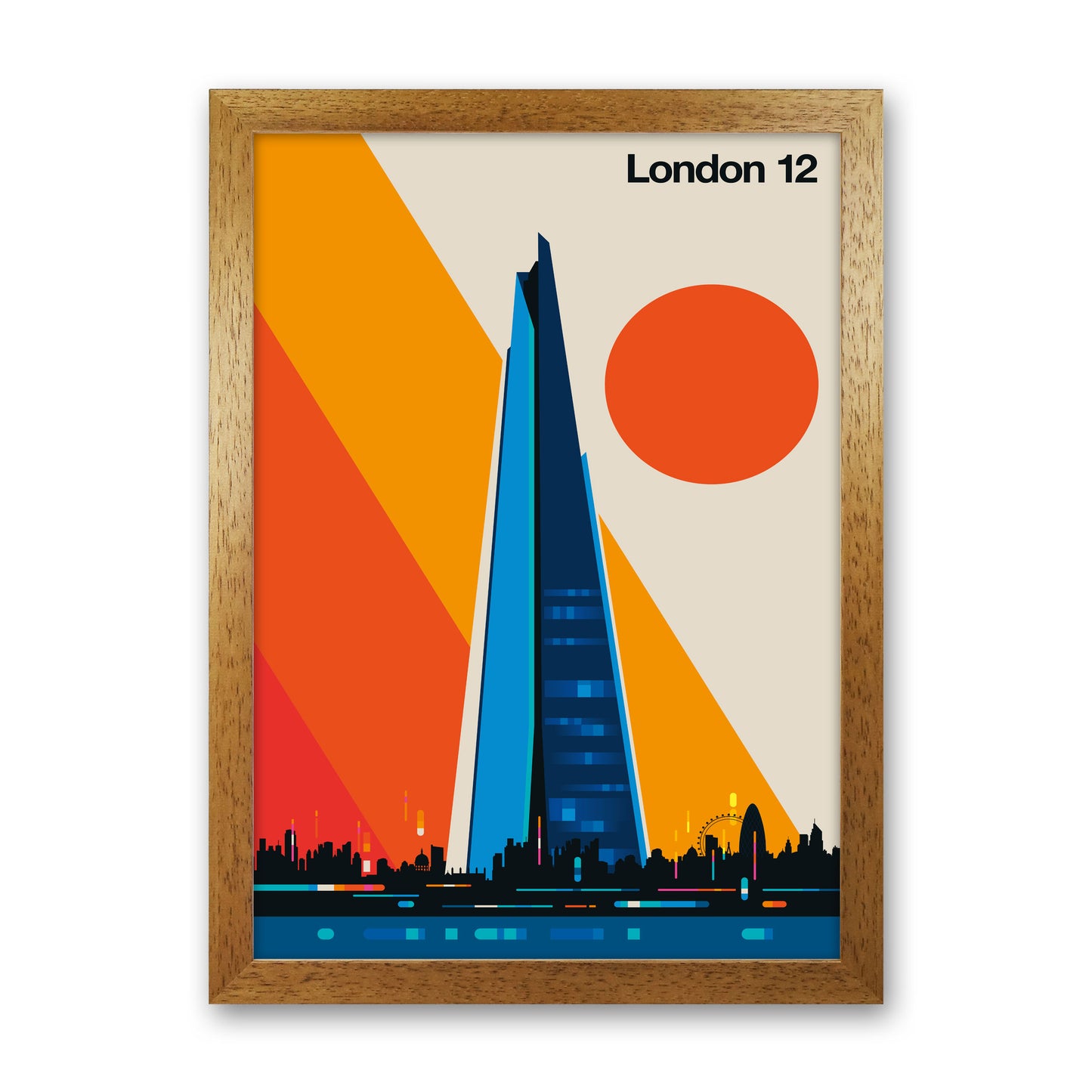 London 12 Art Print by Bo Lundberg Oak Grain