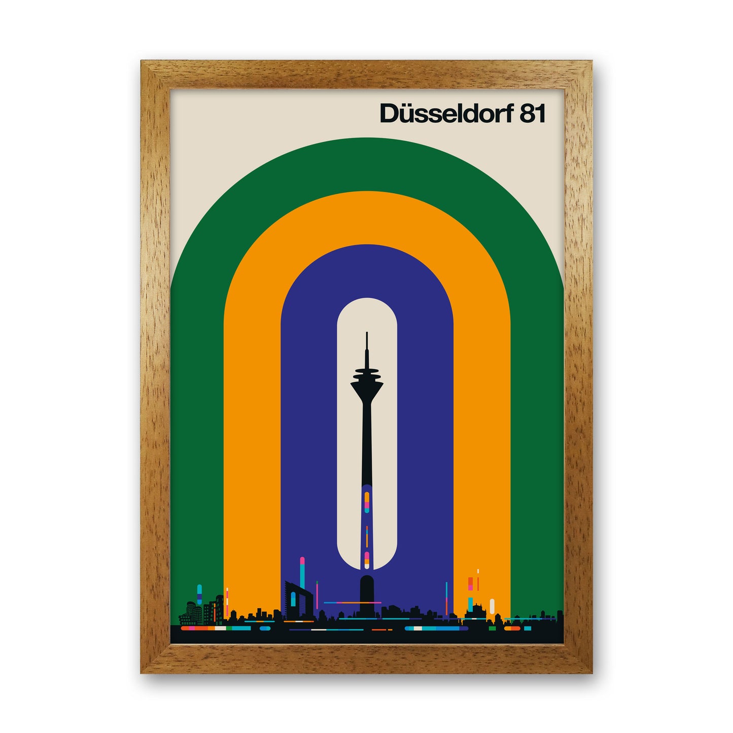Düsseldorf 81 Art Print by Bo Lundberg Oak Grain
