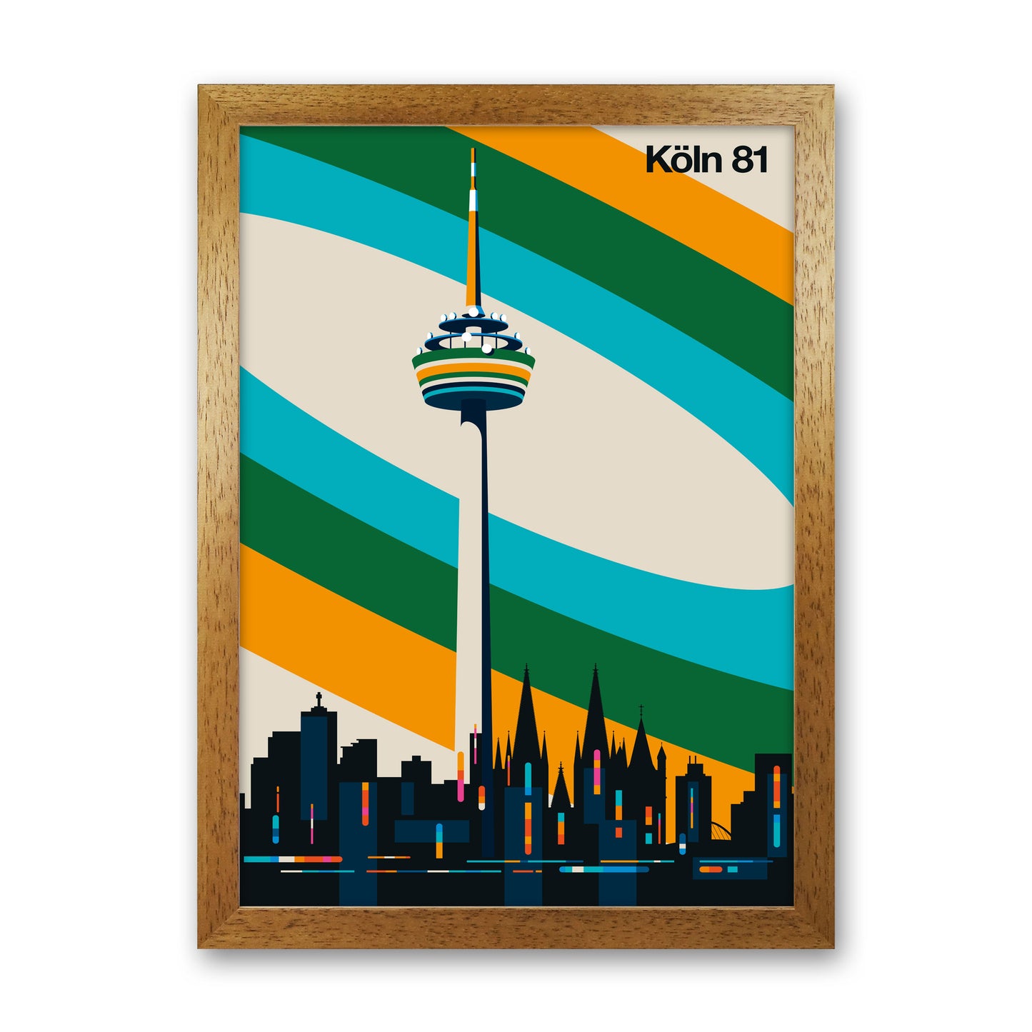 Köln 81 Art Print by Bo Lundberg Oak Grain
