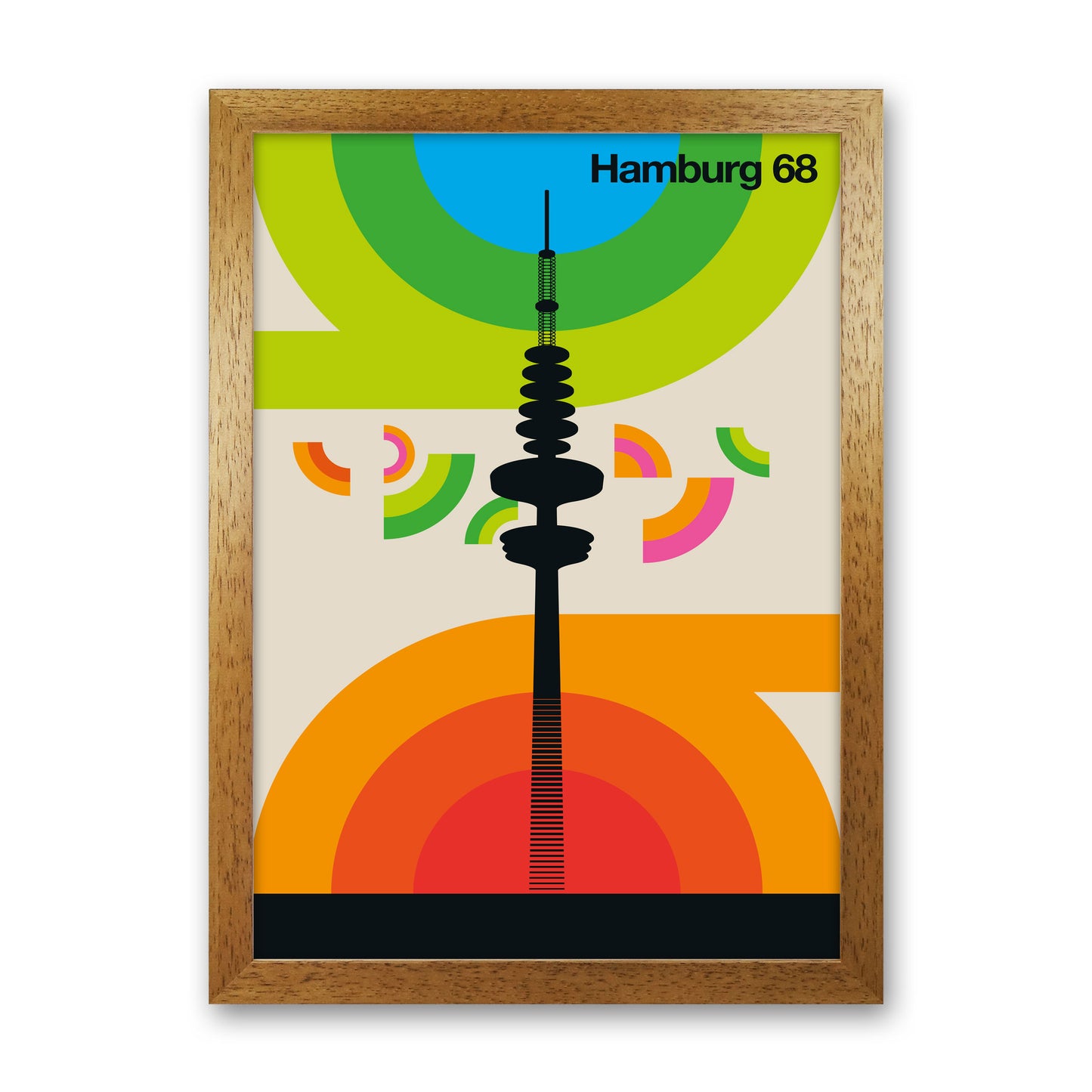 Hamburg 68 Art Print by Bo Lundberg Oak Grain