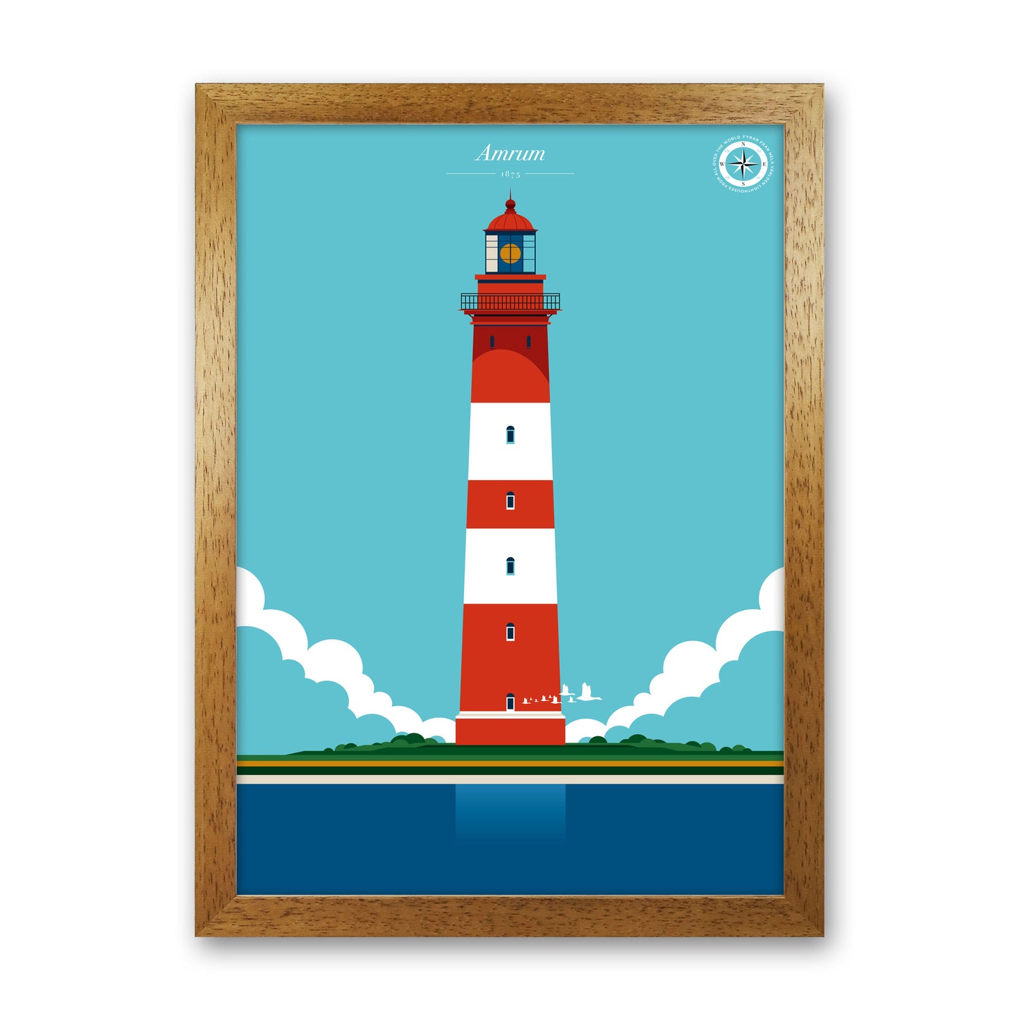 Amrum Art Print by Bo Lundberg Oak Grain