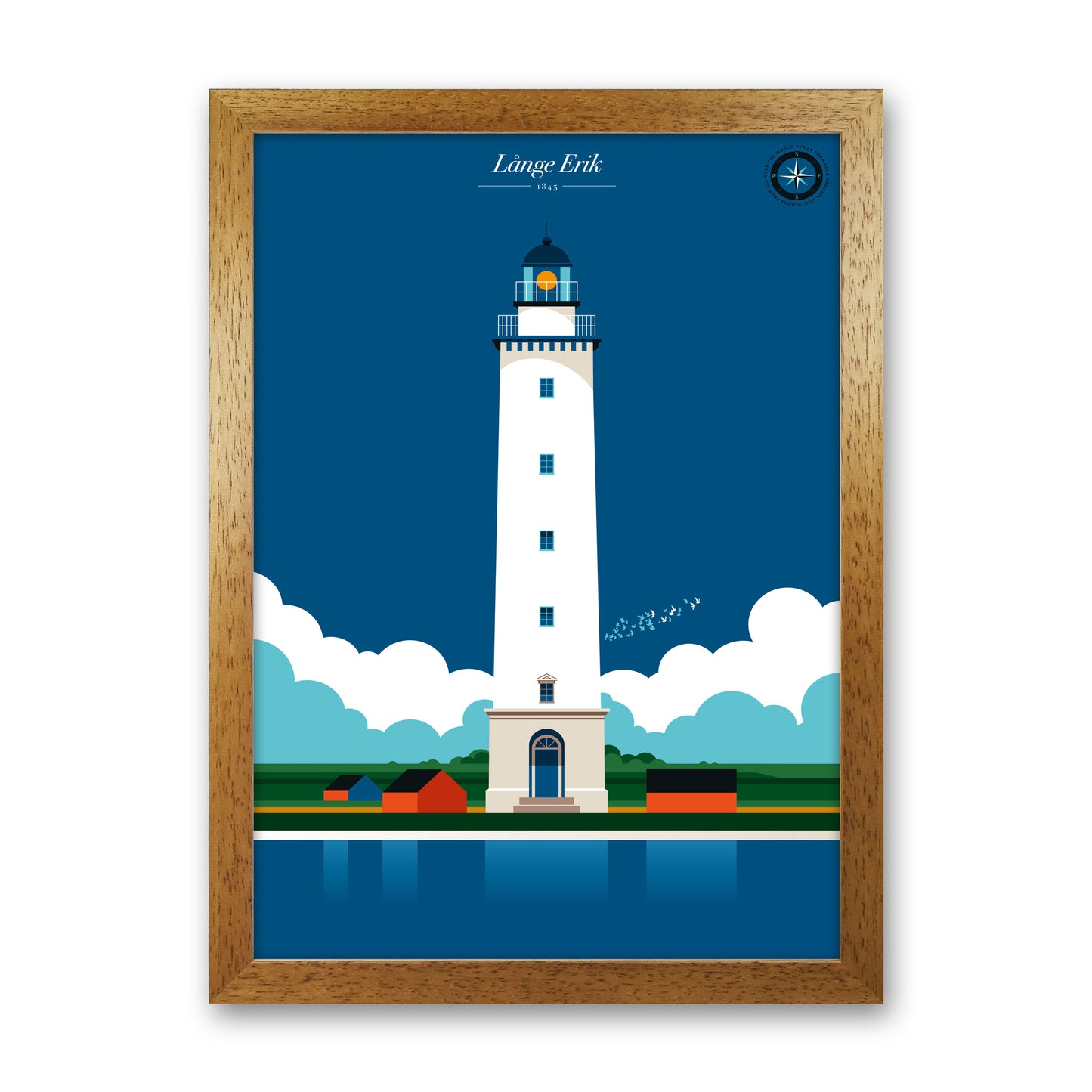 Långe Erik Art Print by Bo Lundberg Oak Grain