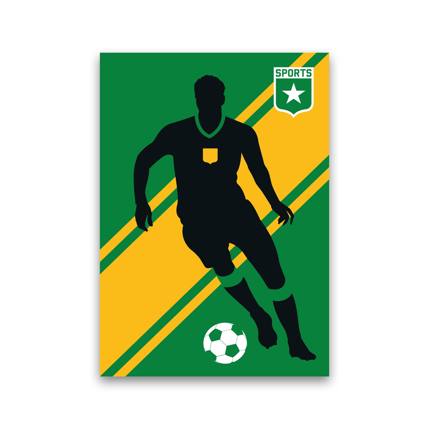 Football Art Print by Bo Lundberg Print Only