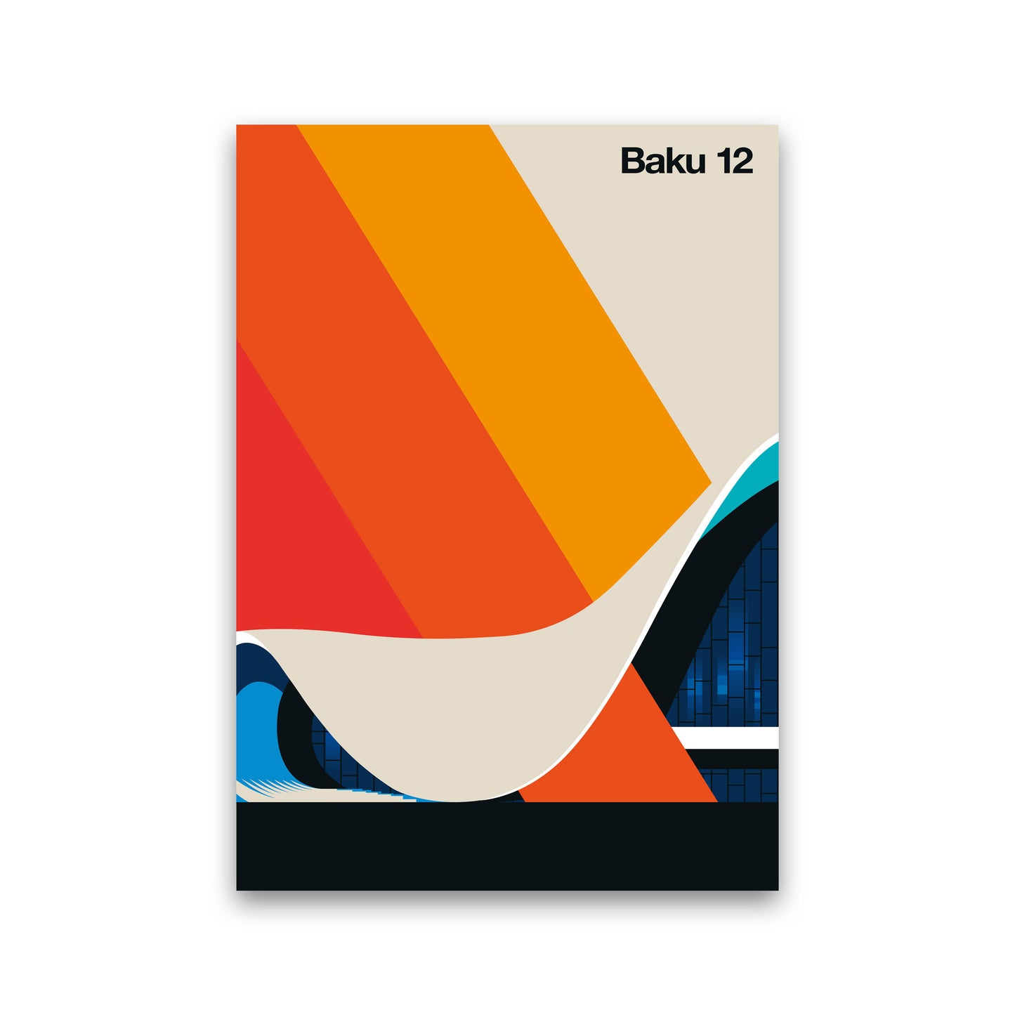 Baku 12 Art Print by Bo Lundberg Print Only