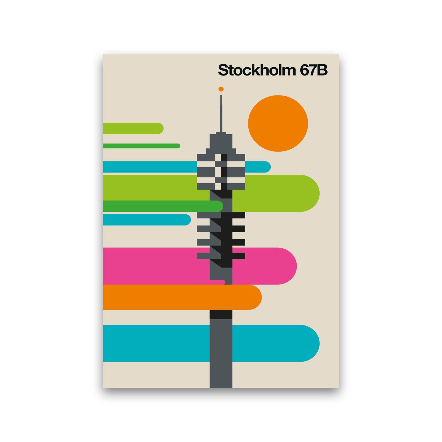 Stockholm 67B Art Print by Bo Lundberg Print Only