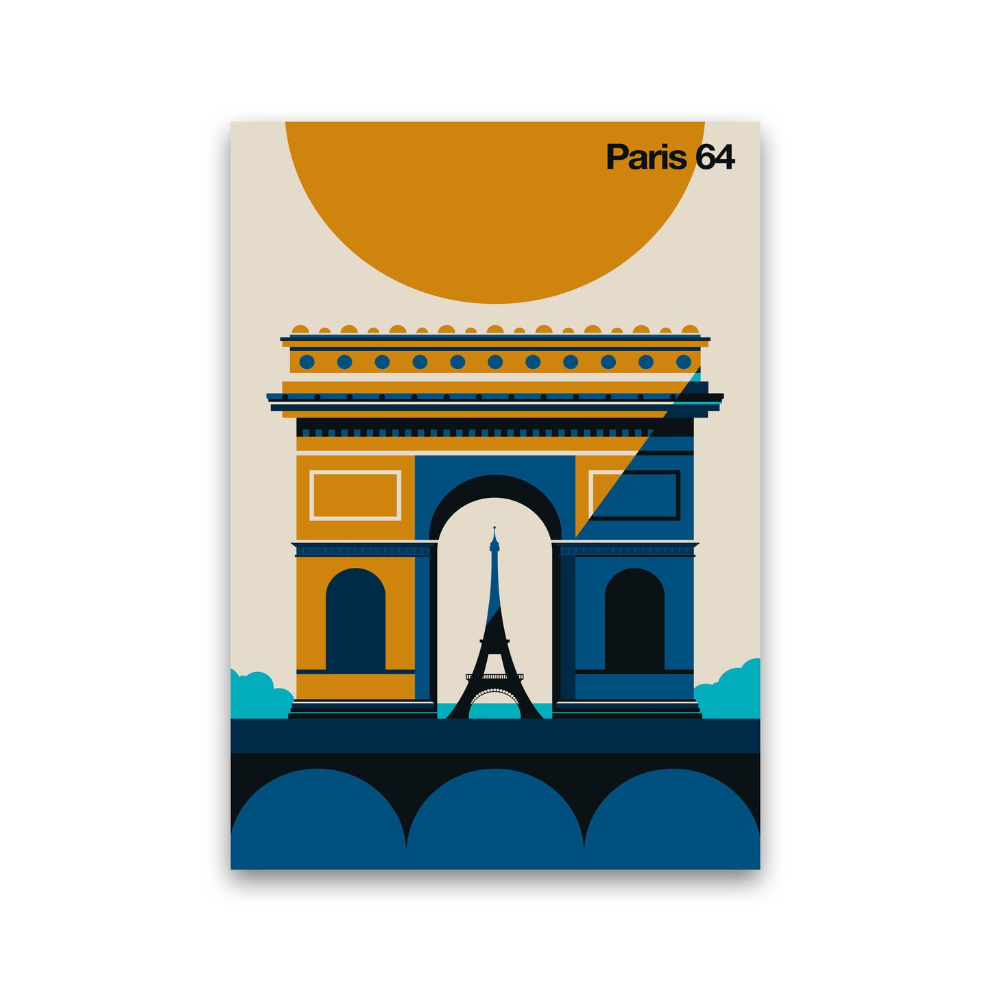 Paris 64 Art Print by Bo Lundberg Print Only