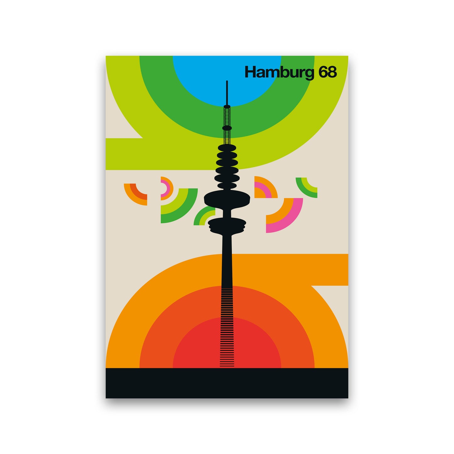 Hamburg 68 Art Print by Bo Lundberg Print Only