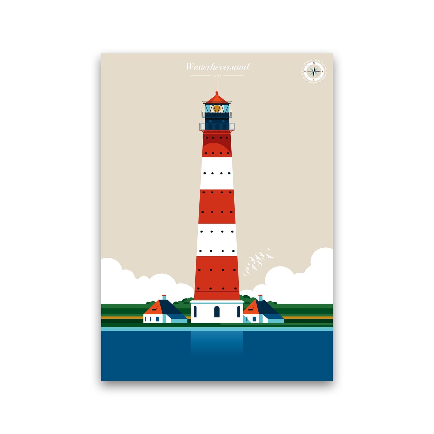 Westerheversand Art Print by Bo Lundberg Print Only