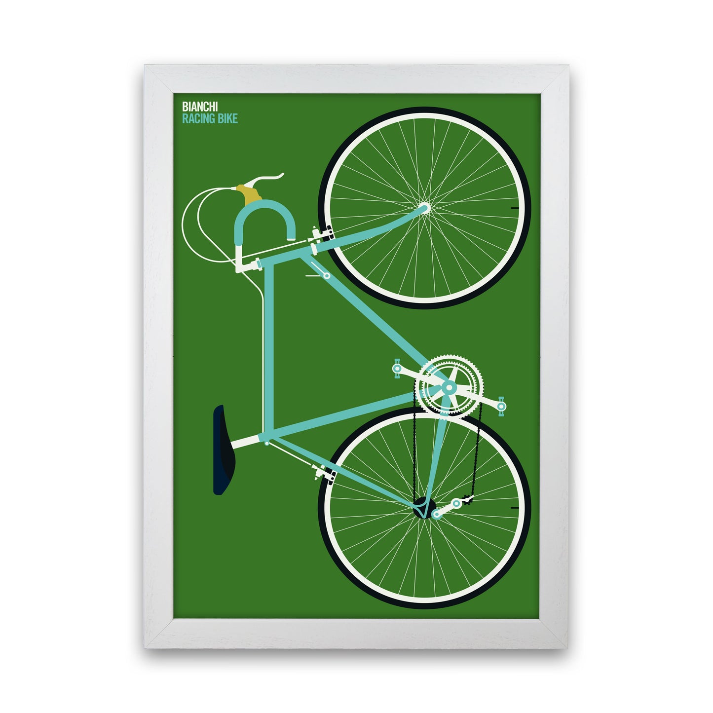 Icons Bianchi Full Art Print by Bo Lundberg White Grain