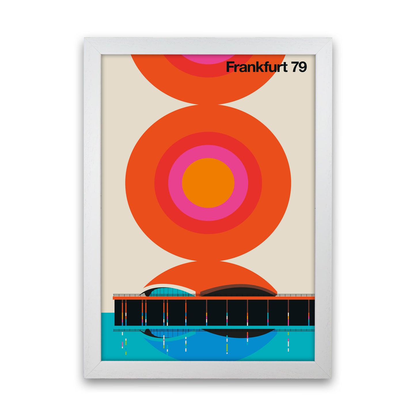 Frankfurt 79 Art Print by Bo Lundberg White Grain