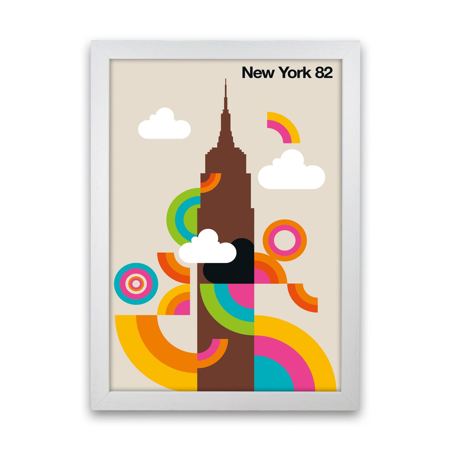 New York 82 Art Print by Bo Lundberg White Grain