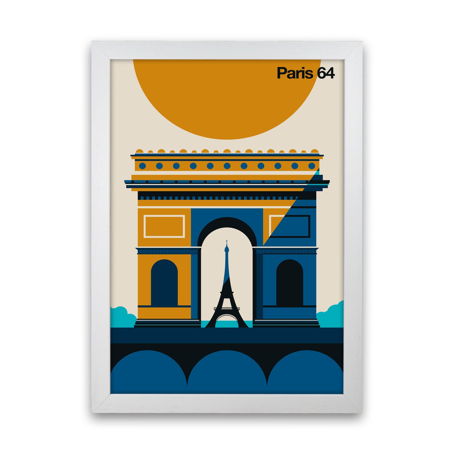 Paris 64 Art Print by Bo Lundberg White Grain