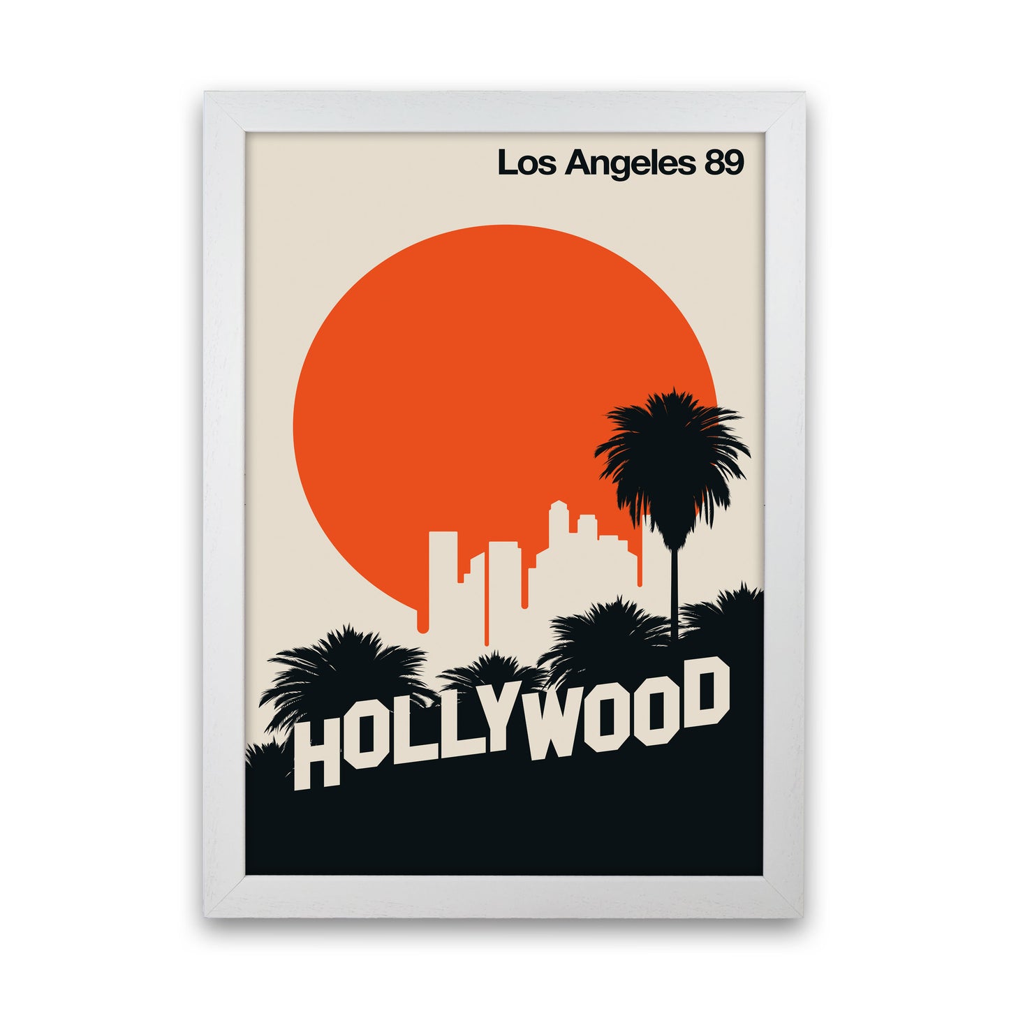 Los Angeles 89 Art Print by Bo Lundberg White Grain