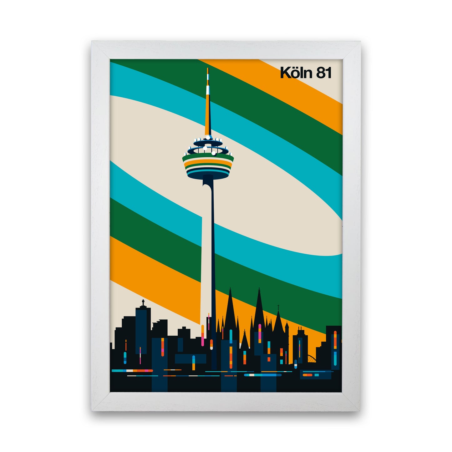 Köln 81 Art Print by Bo Lundberg White Grain