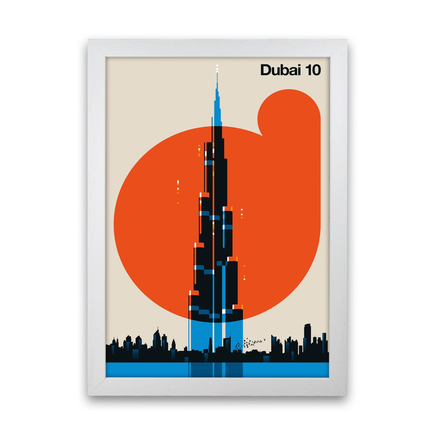 Dubai 10 Art Print by Bo Lundberg White Grain