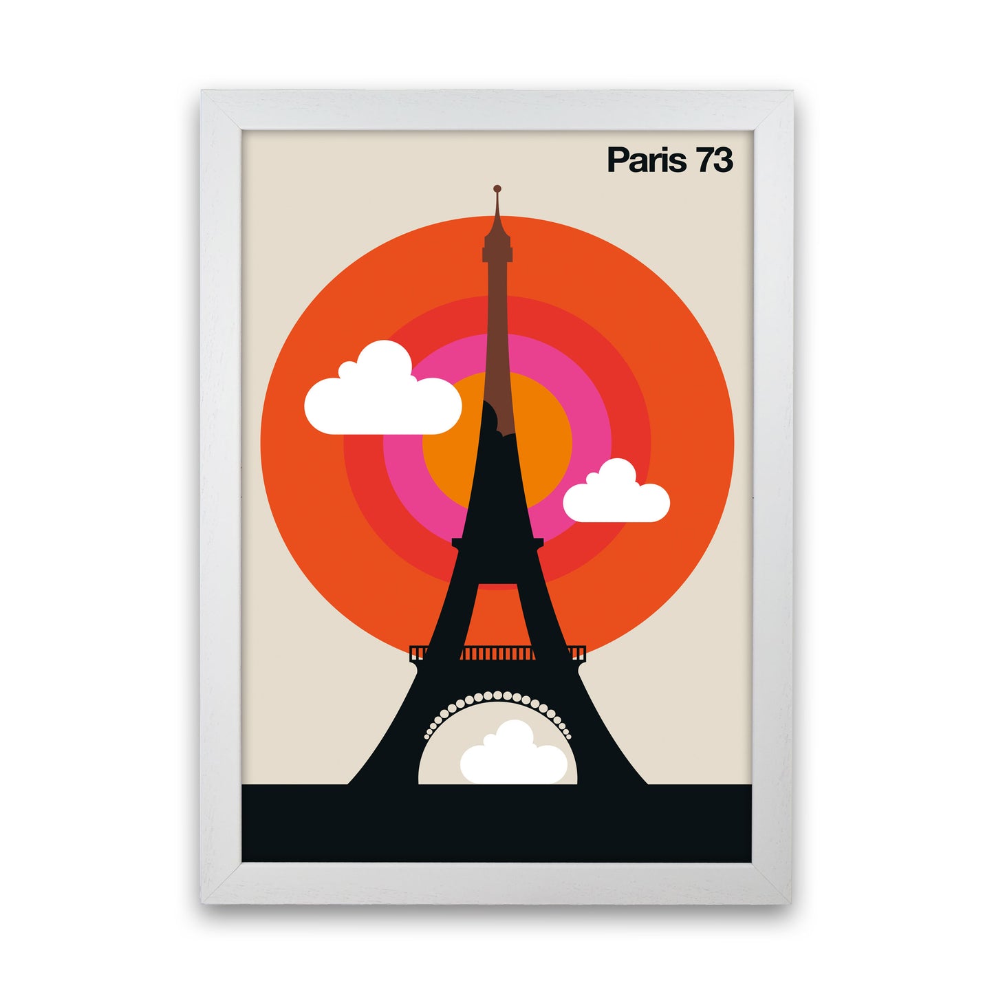 Paris 73 Art Print by Bo Lundberg White Grain
