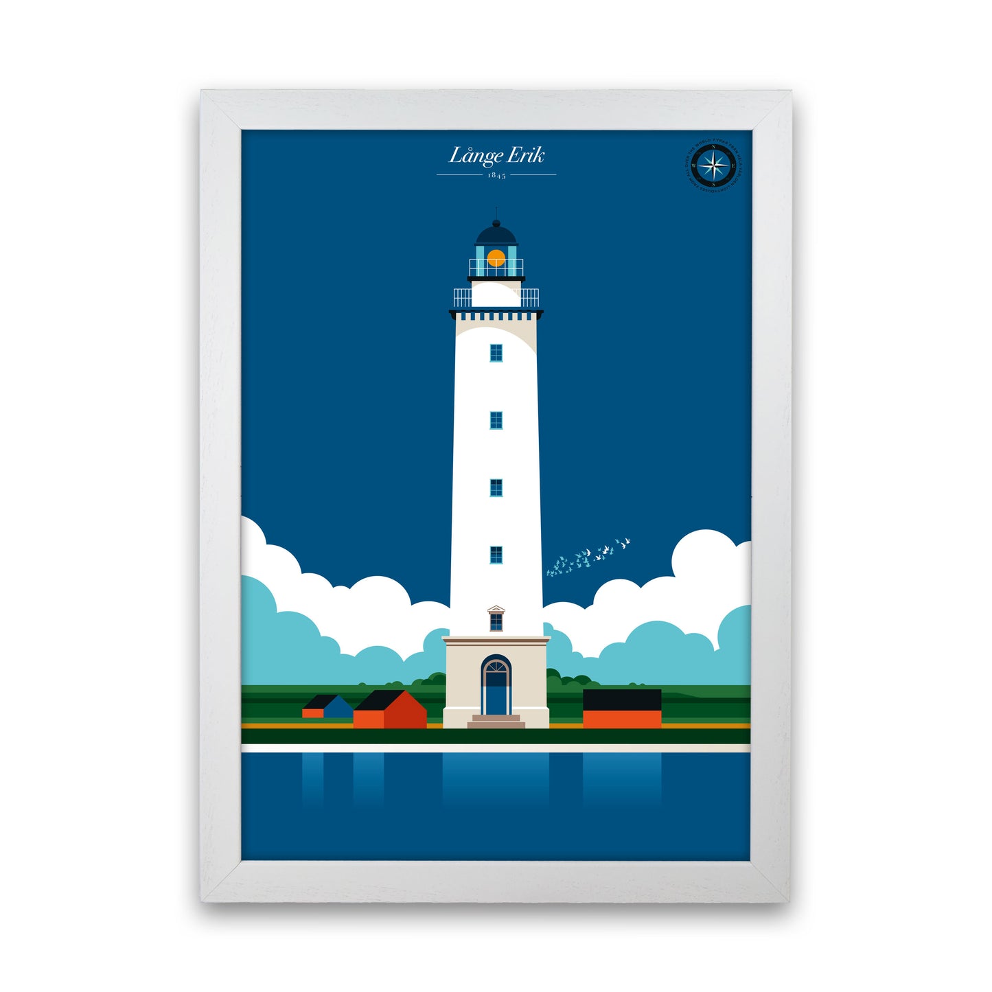 Långe Erik Art Print by Bo Lundberg White Grain