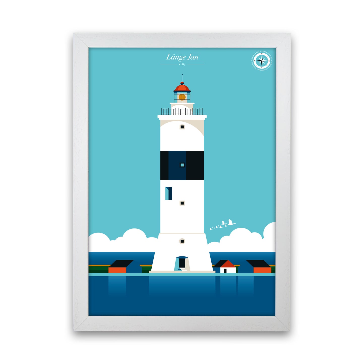 Långe Jan Art Print by Bo Lundberg White Grain