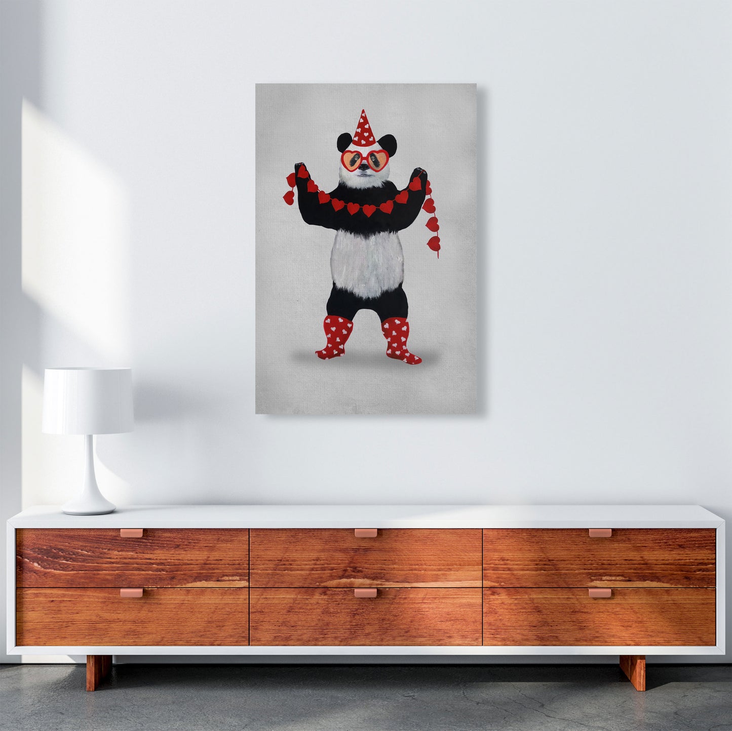 Panda Party Art Print by Coco Deparis A1 Canvas