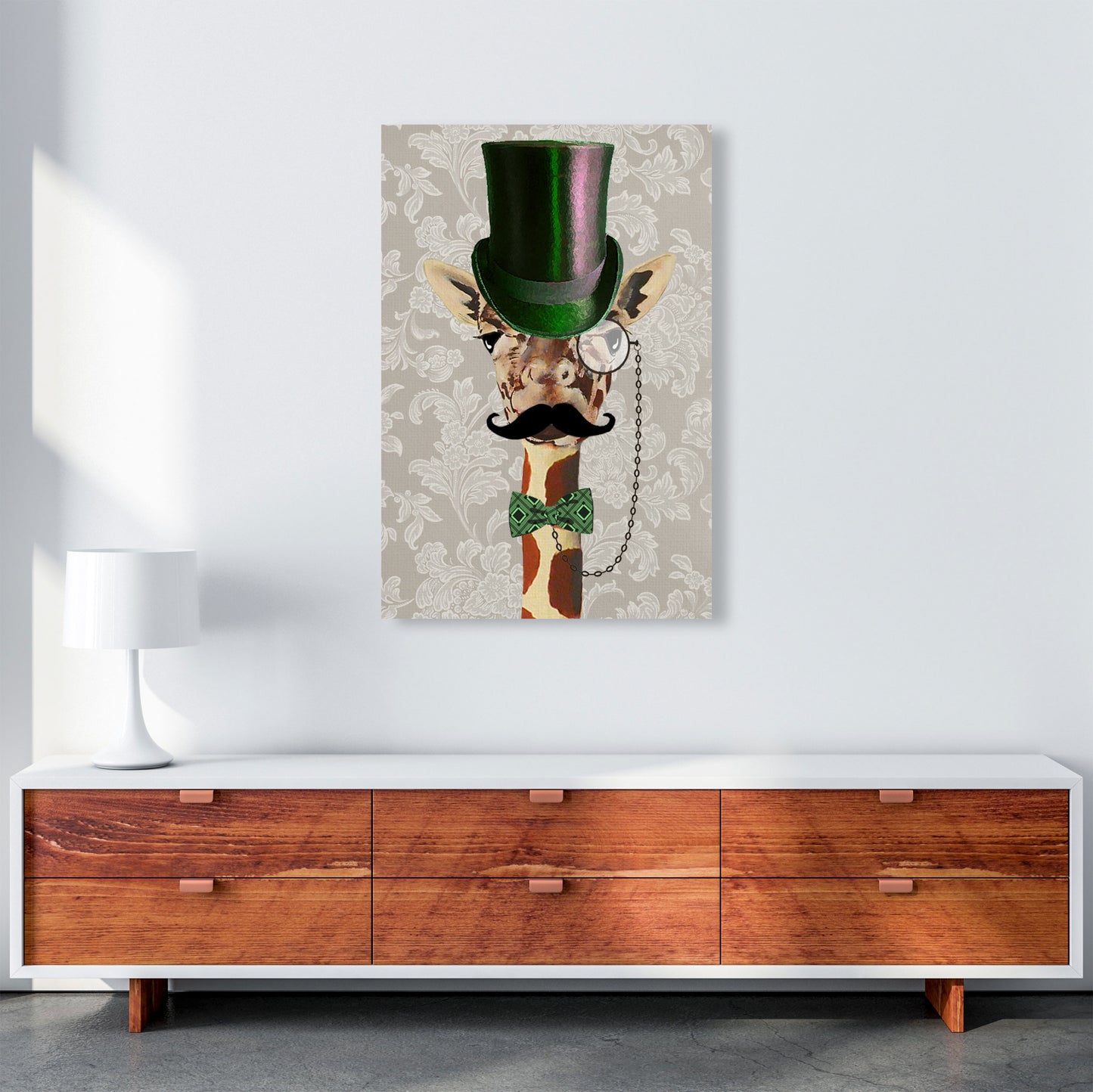 Giraffe Steampunk 2 Art Print by Coco Deparis A1 Canvas