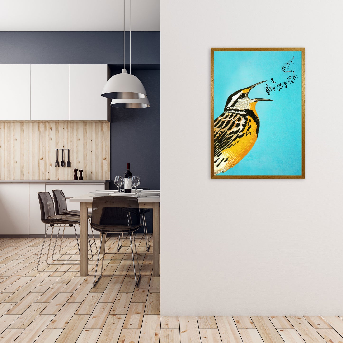 Bird Singing 02 Art Print by Coco Deparis A1 Print Only