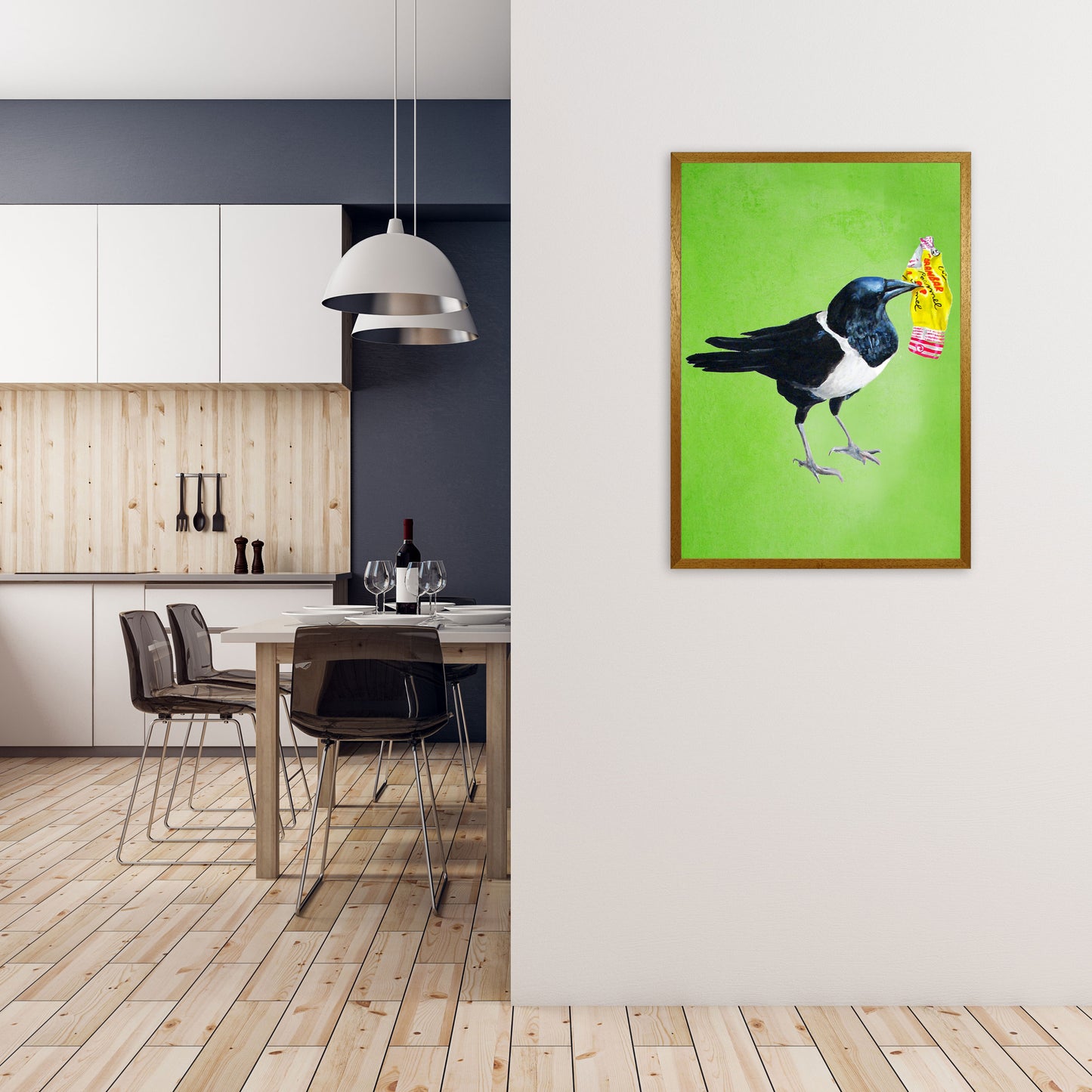 Bird With Sweet Paper Art Print by Coco Deparis A1 Print Only
