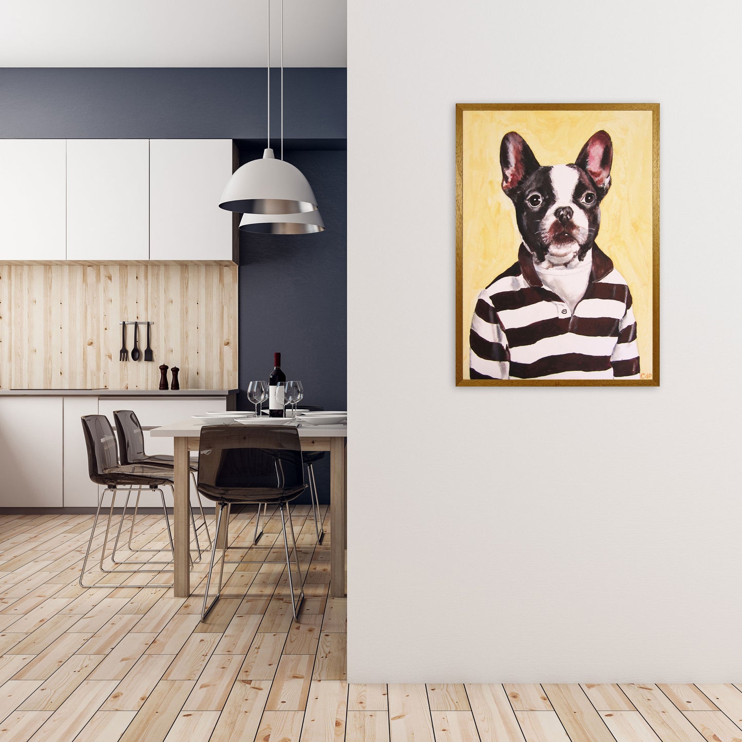 Bulldog 01 Art Print by Coco Deparis A1 Print Only
