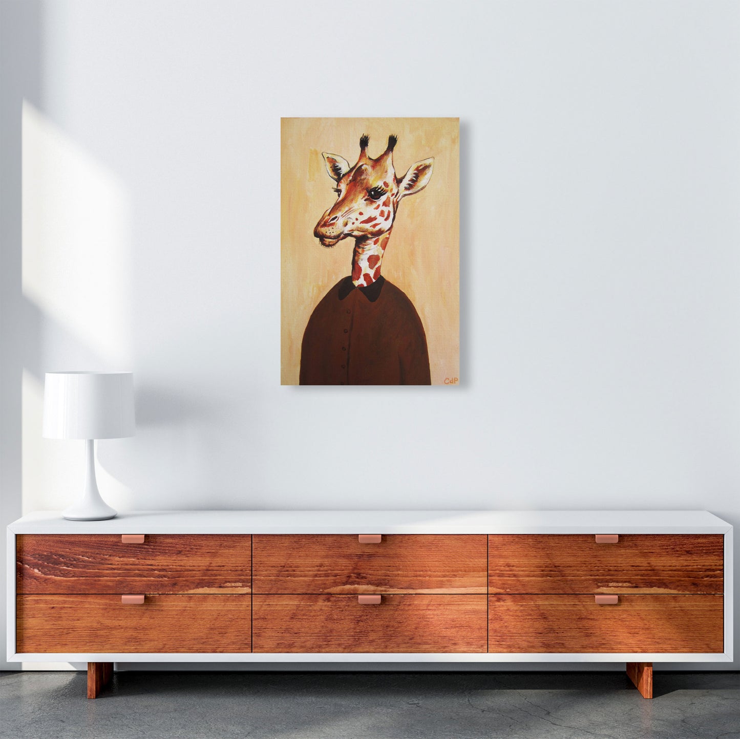 Giraffe 02 Art Print by Coco Deparis A2 Canvas