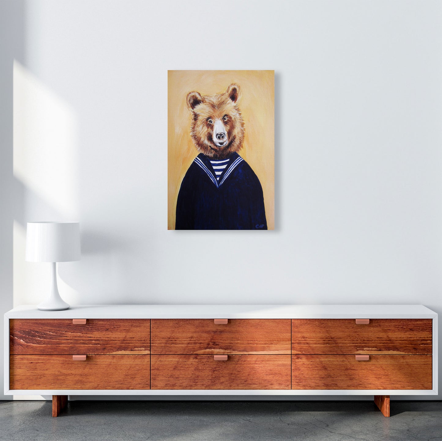 Bear Art Print by Coco Deparis A2 Canvas