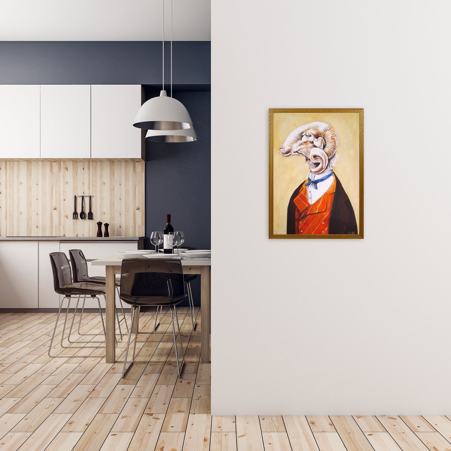 Ram Art Print by Coco Deparis A2 Print Only