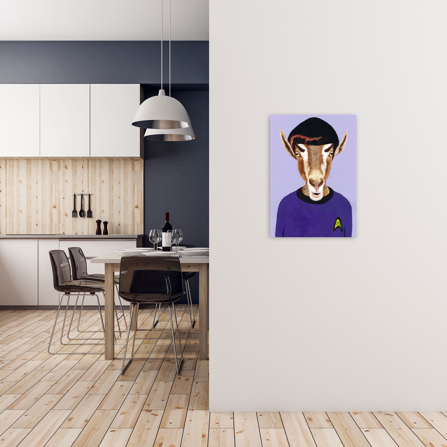 Mister Spock Art Print by Coco Deparis A2 Black Frame