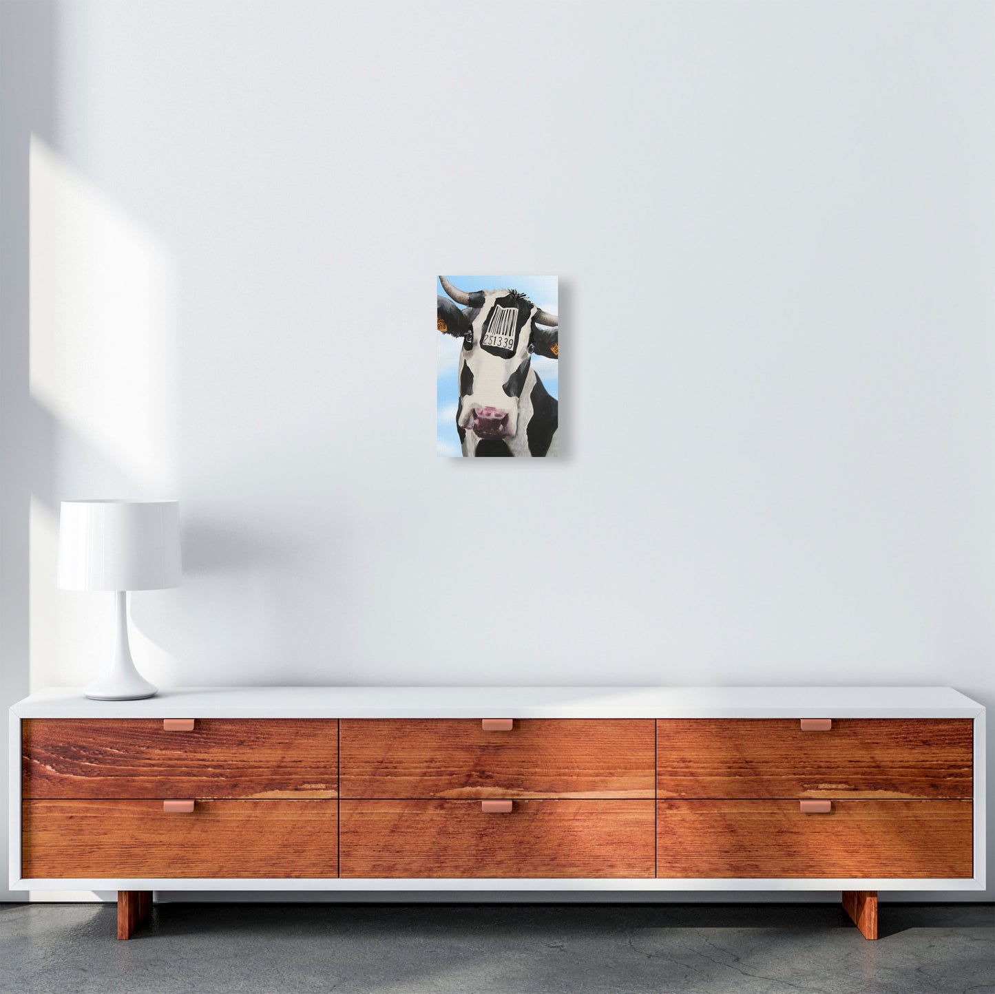 Cow Barcode 02 Art Print by Coco Deparis A4 Canvas