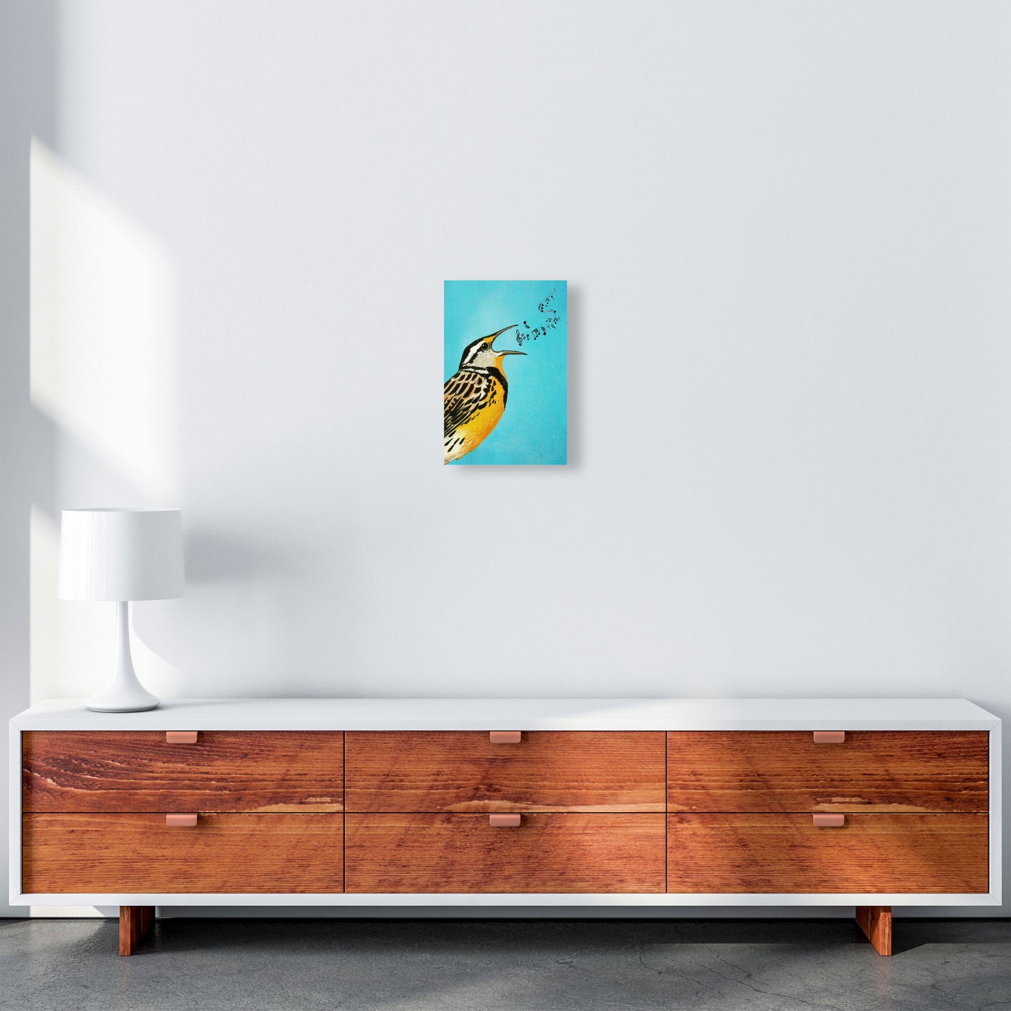 Bird Singing 02 Art Print by Coco Deparis A4 Canvas