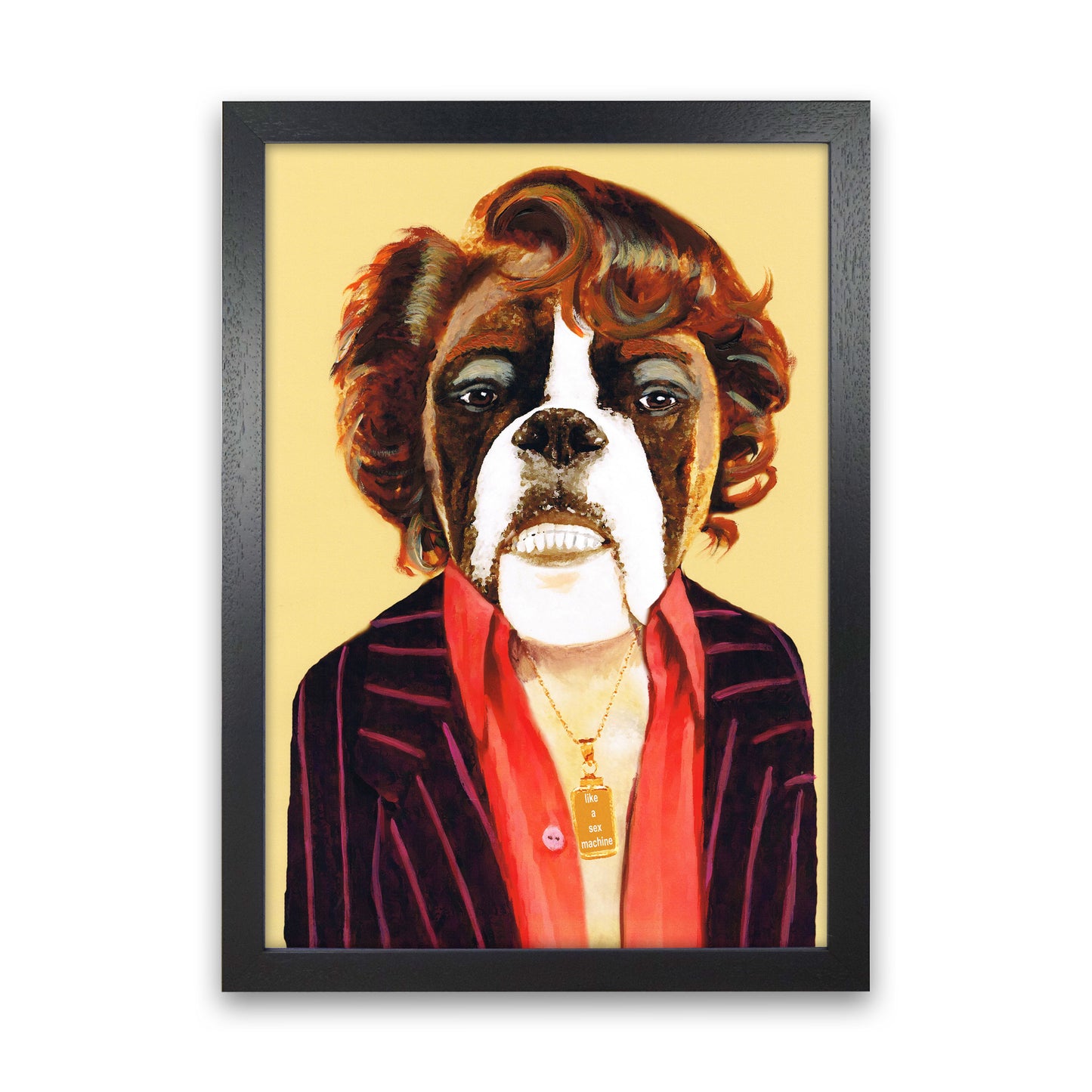 James Brown Art Print by Coco Deparis Black Grain