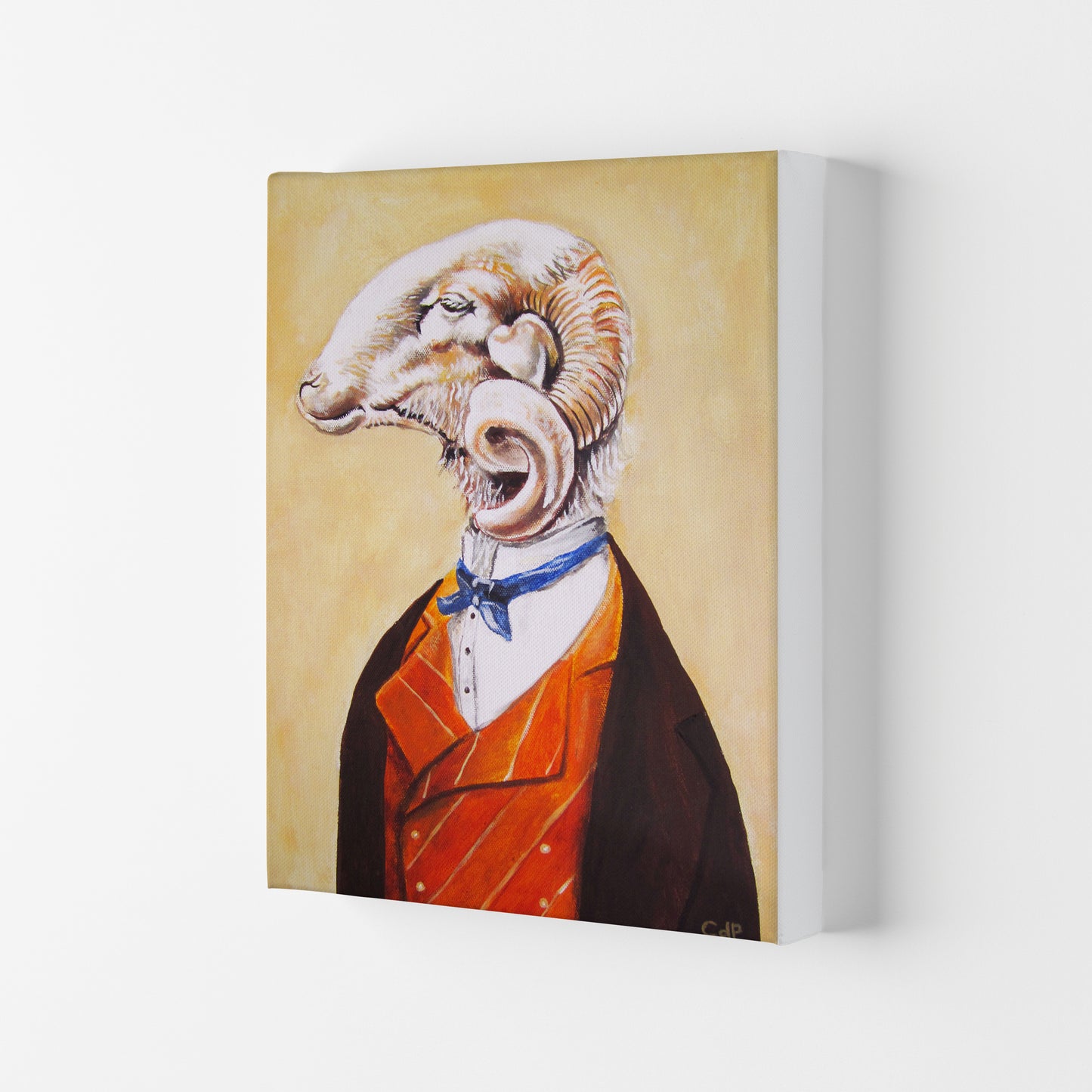 Ram Art Print by Coco Deparis Canvas