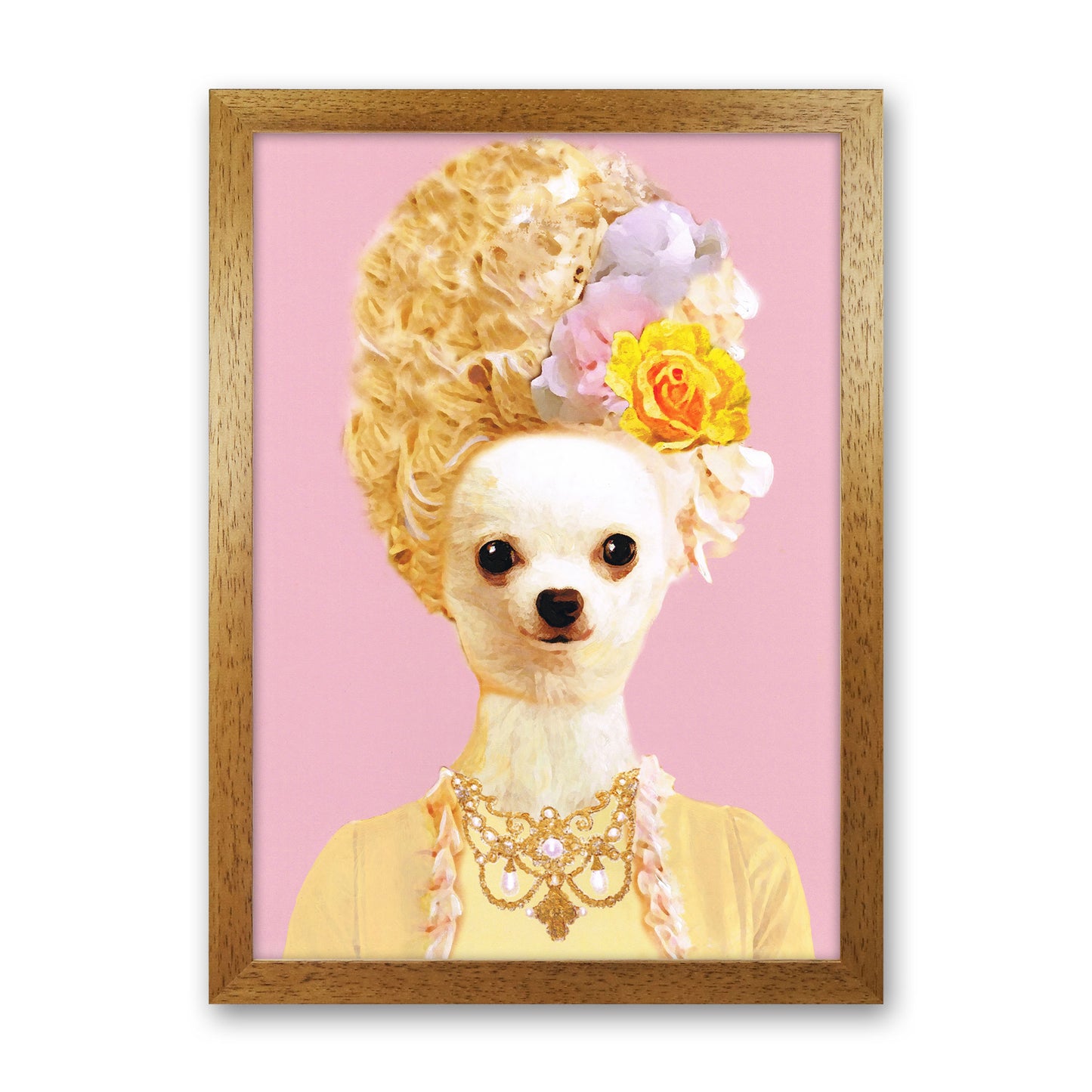 Marie-Antoinette Art Print by Coco Deparis Oak Grain