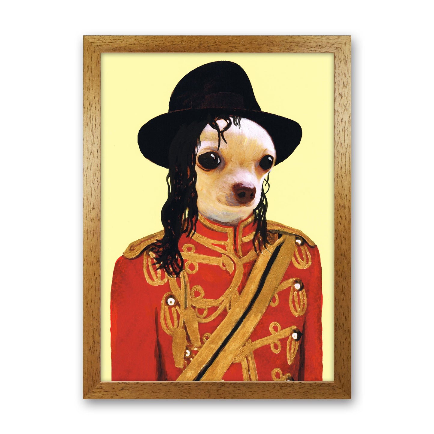 Michael Jackson Art Print by Coco Deparis Oak Grain