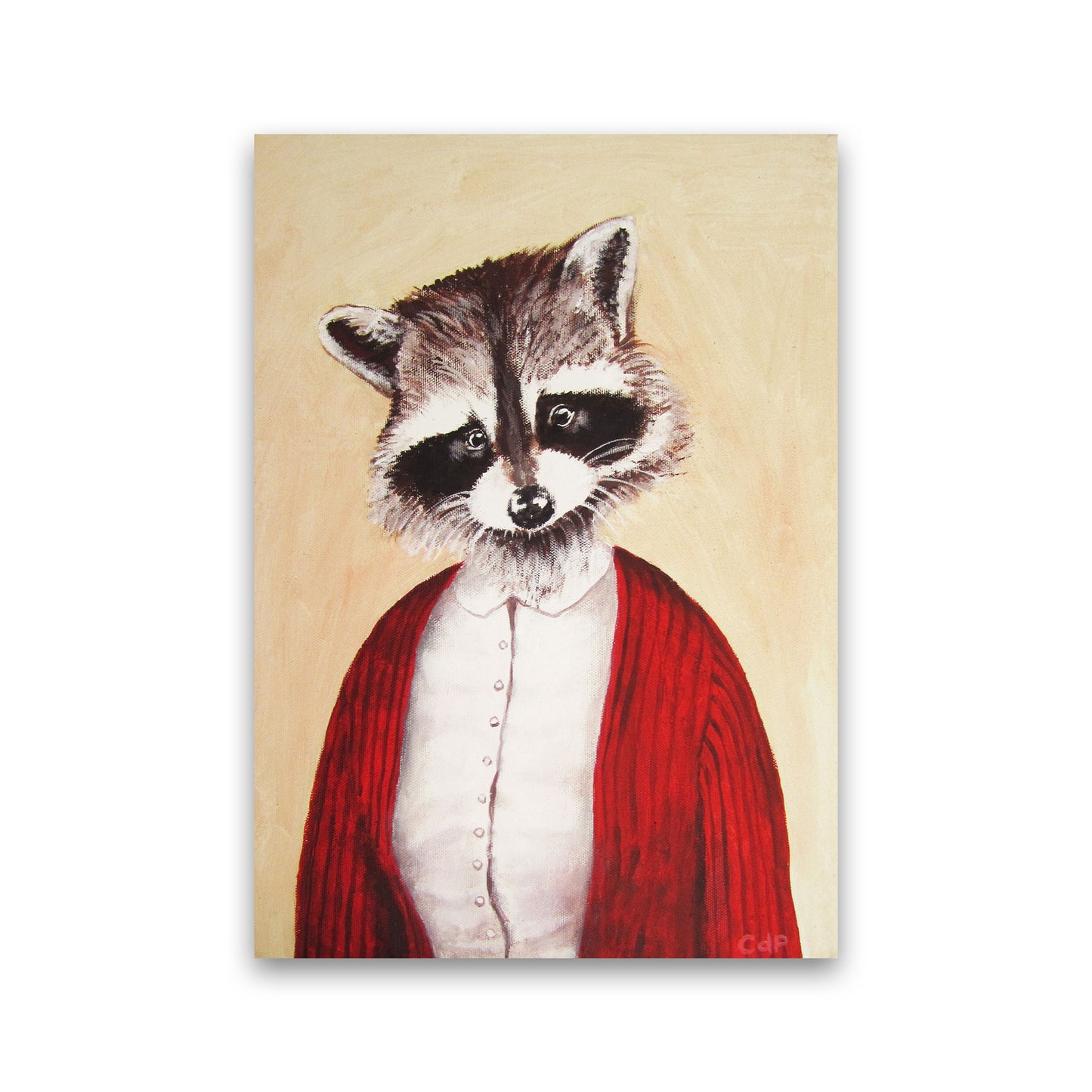 Racoon Art Print by Coco Deparis Print Only