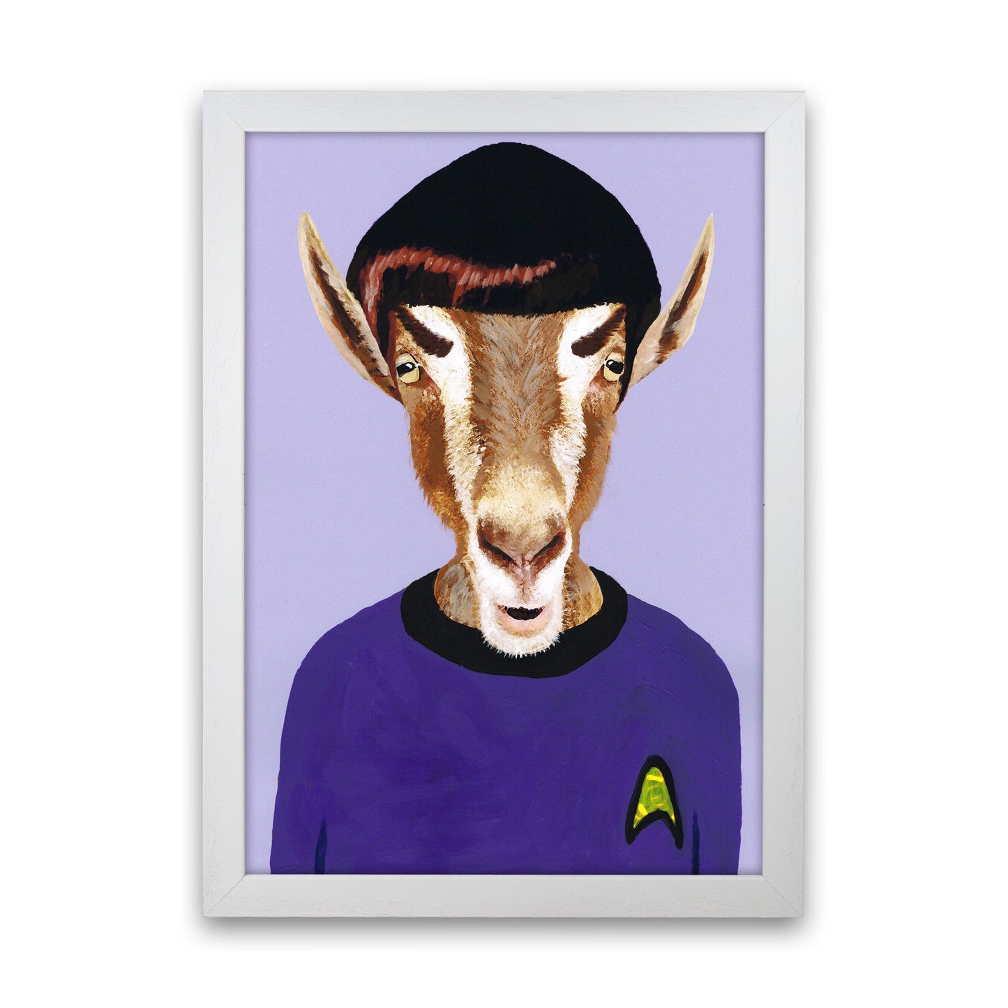 Mister Spock Art Print by Coco Deparis White Grain
