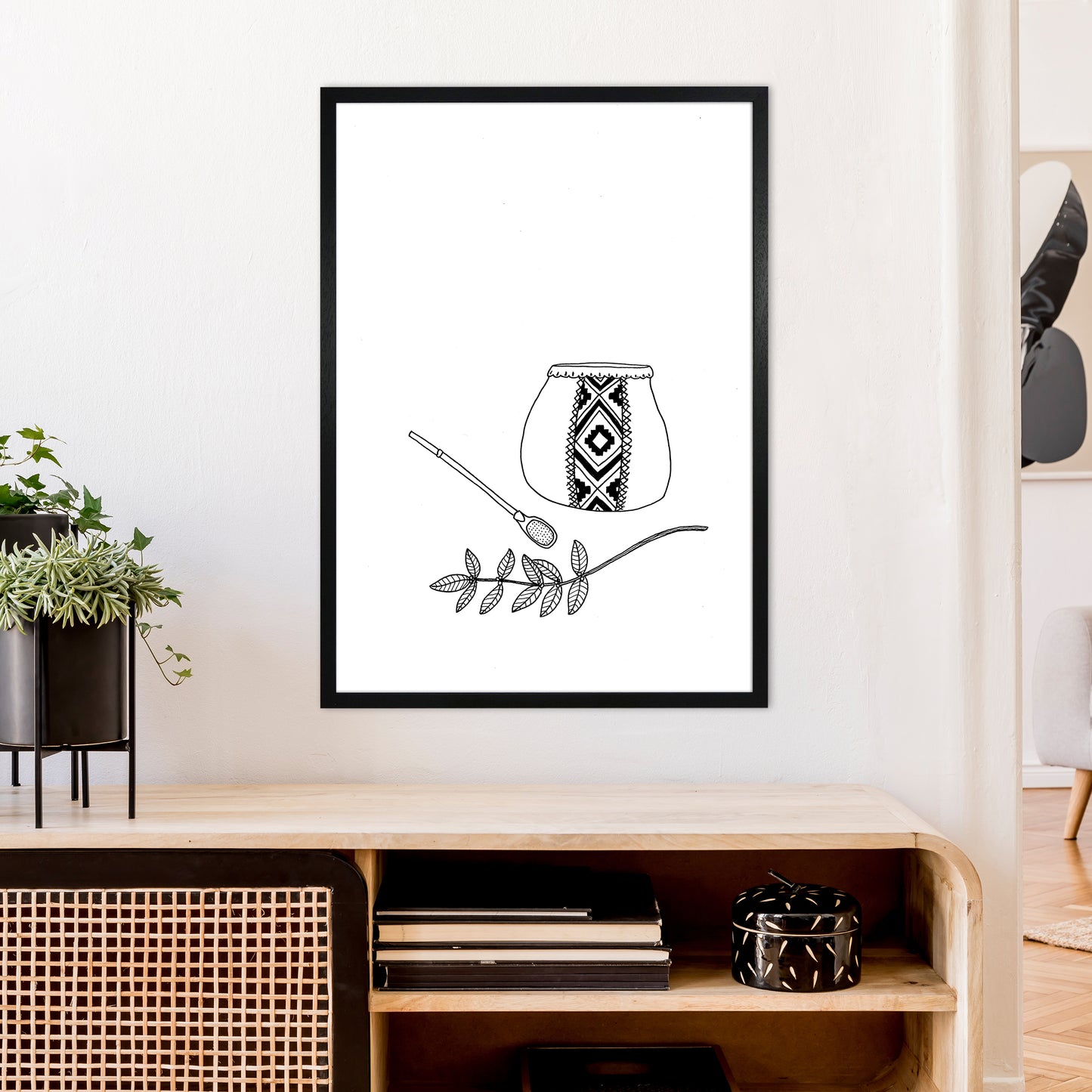 Mate Art Print by Carissa Tanton A1 White Frame