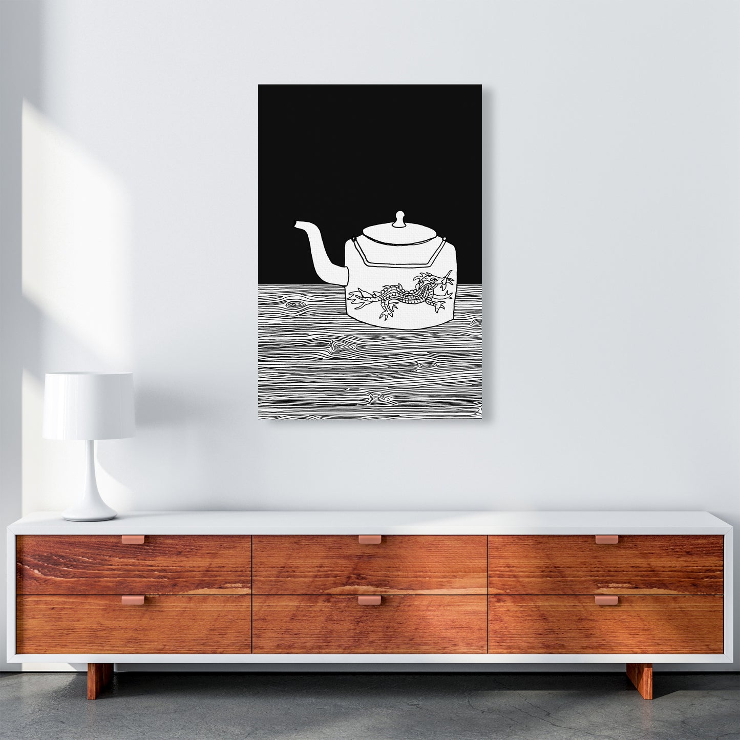 Bhutan Teapot Art Print by Carissa Tanton A1 Canvas