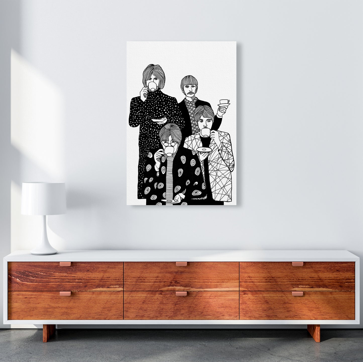 X Beatles Art Print by Carissa Tanton A1 Canvas