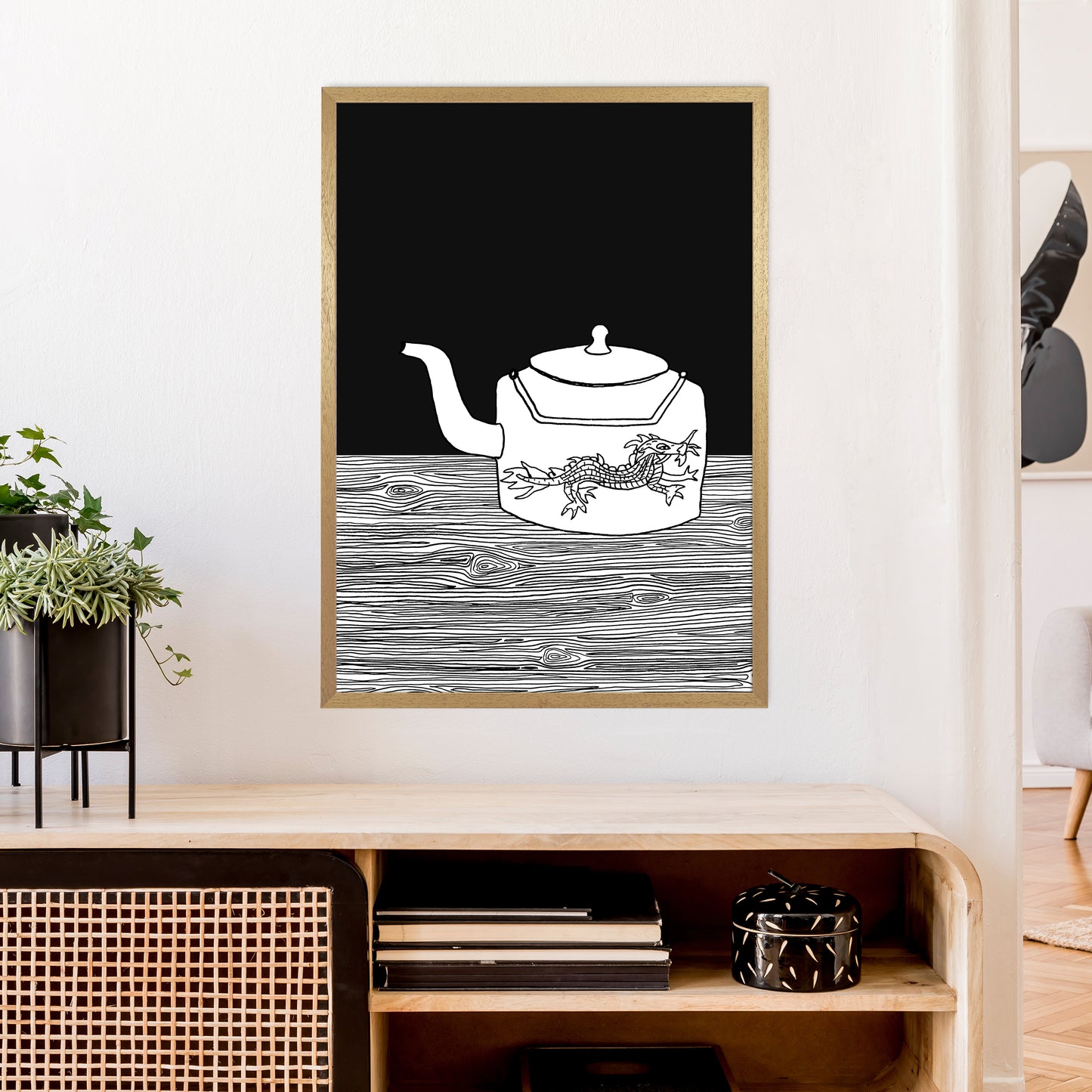 Bhutan Teapot Art Print by Carissa Tanton A1 Print Only