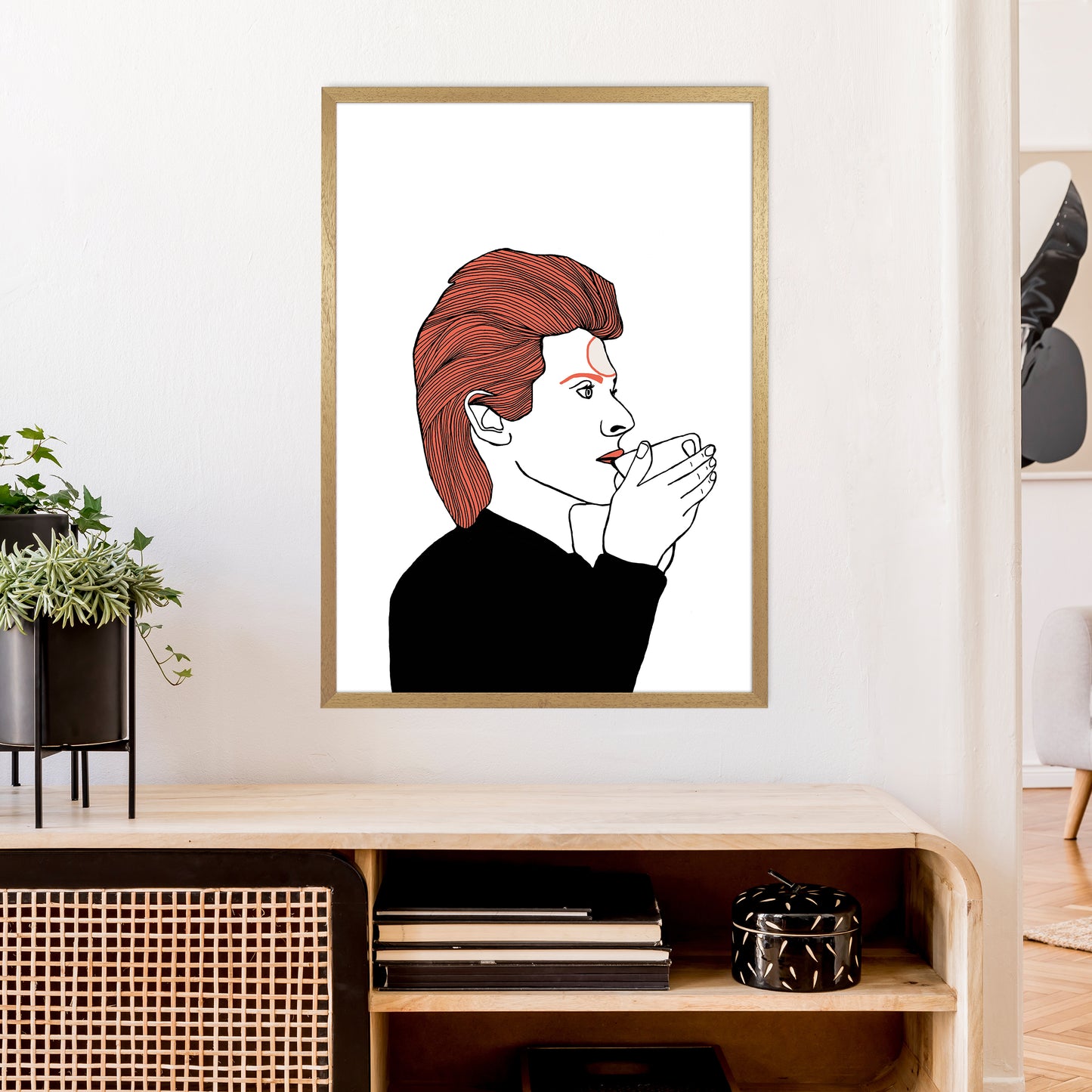 Bowie Tea Art Print by Carissa Tanton A1 Print Only