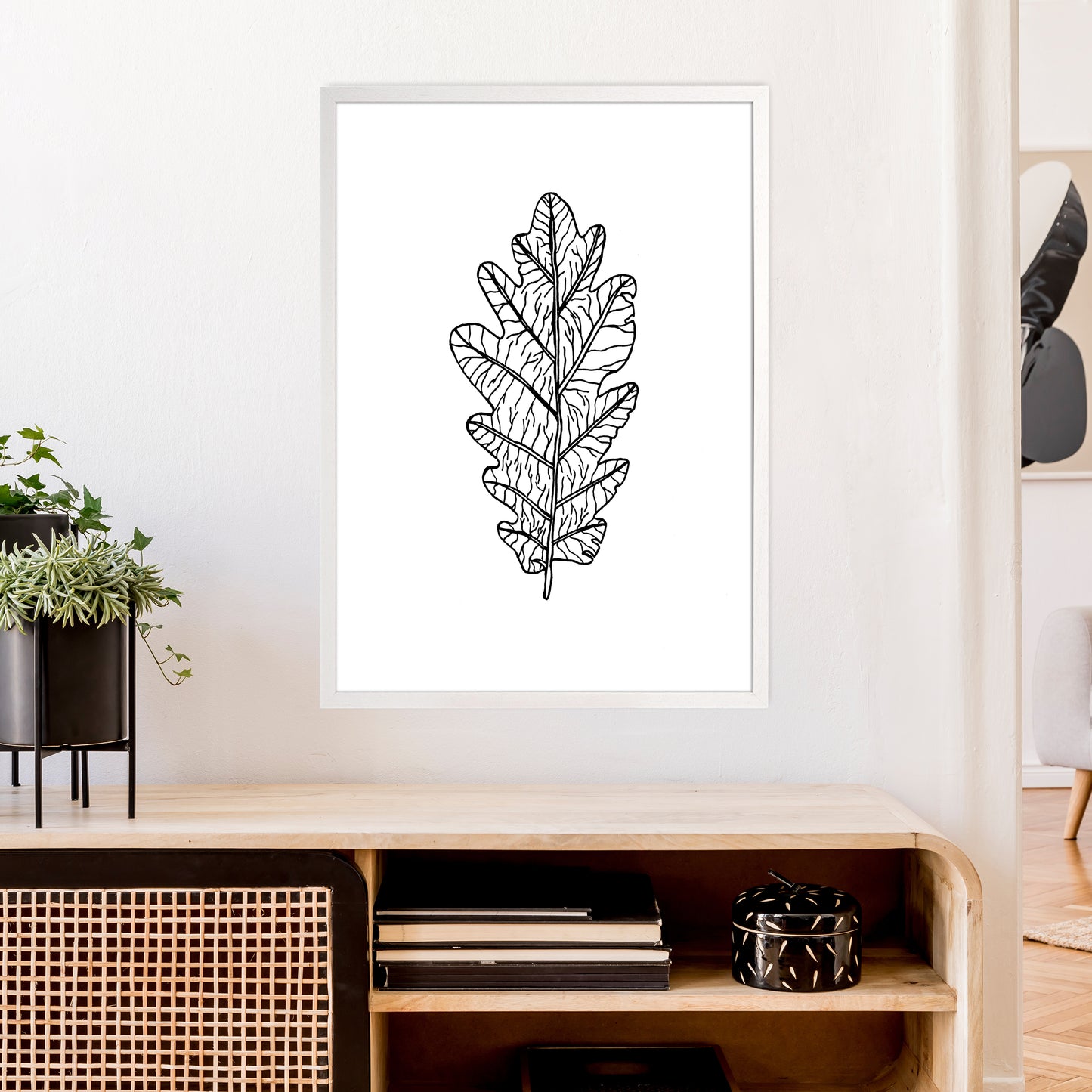 Oak Leaf Art Print by Carissa Tanton A1 Oak Frame